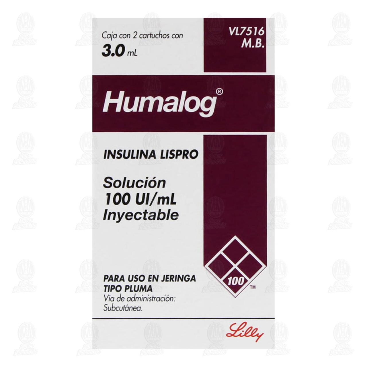Humalog 100UI/ml Soluci&oacute;n Inyectable Cartucho para Uso en Pluma, 3 ml. image number 1