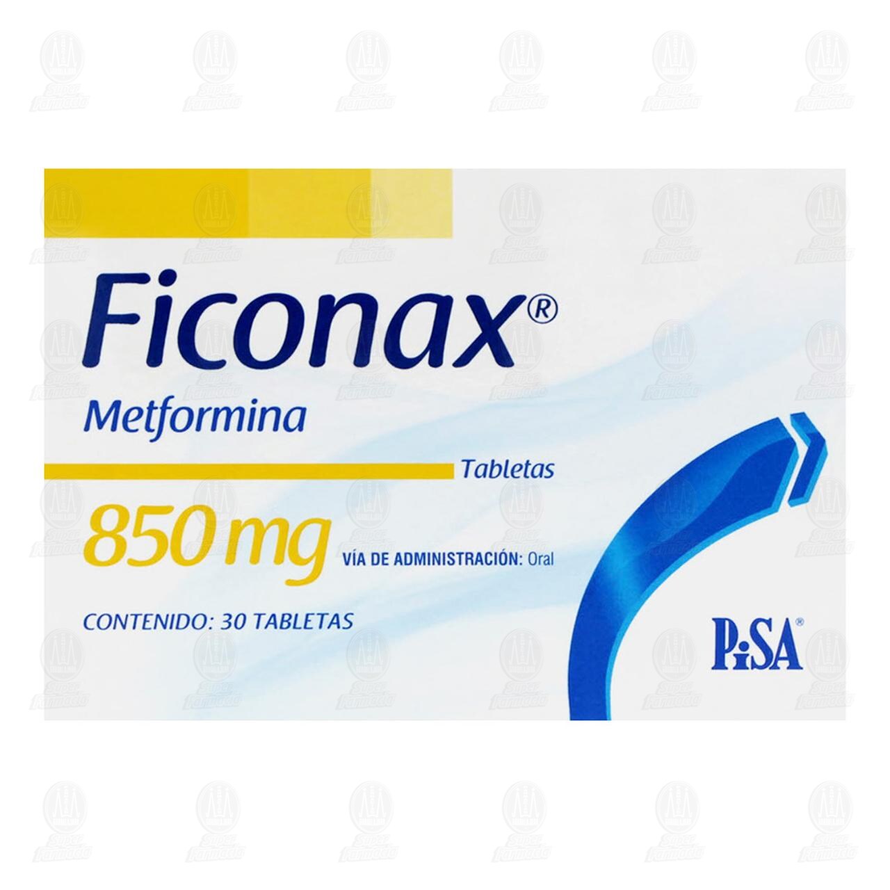 Ficonax 850 mg, 30 Tabletas. image number 1