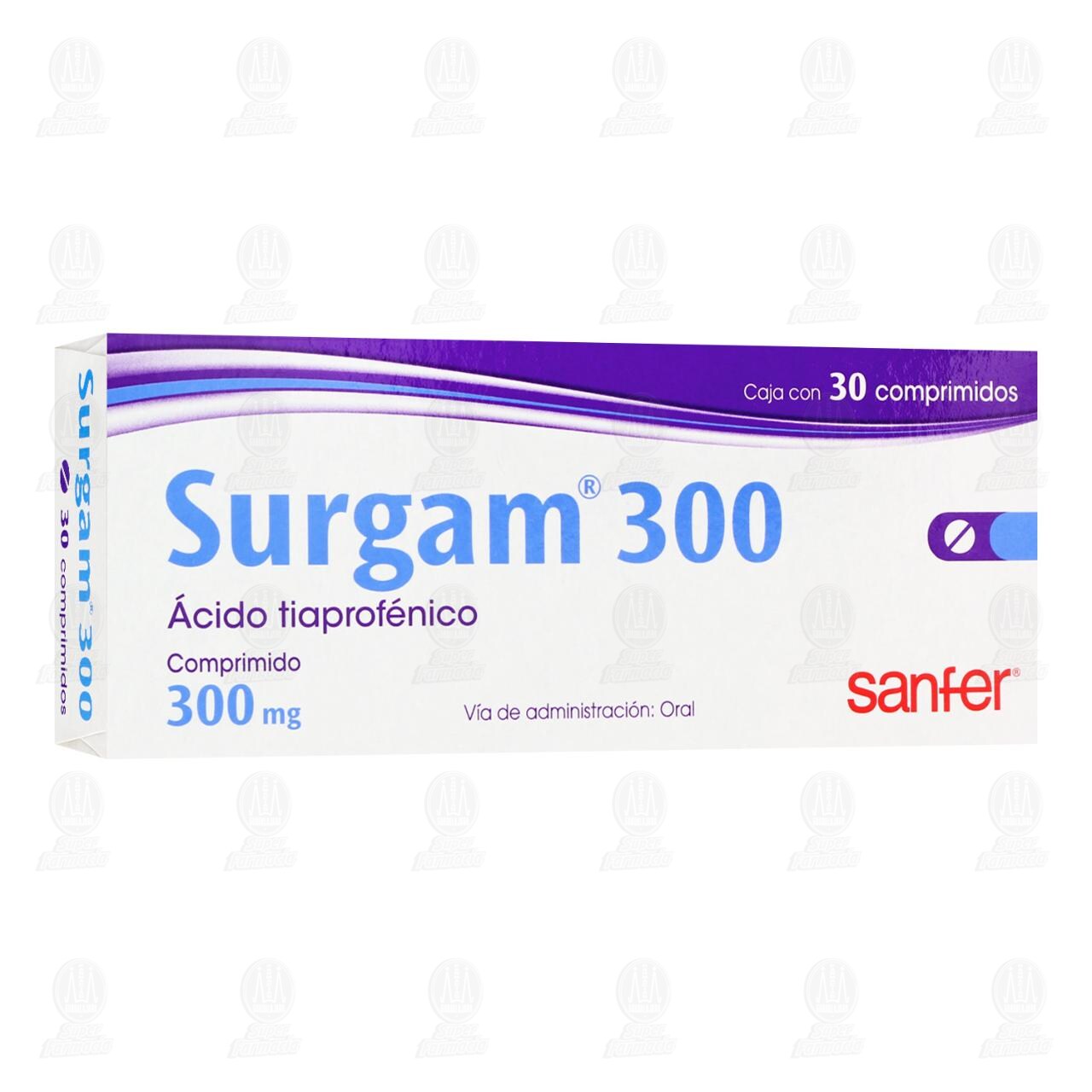 Surgam 300 mg, 30 Comprimidos. image number 0