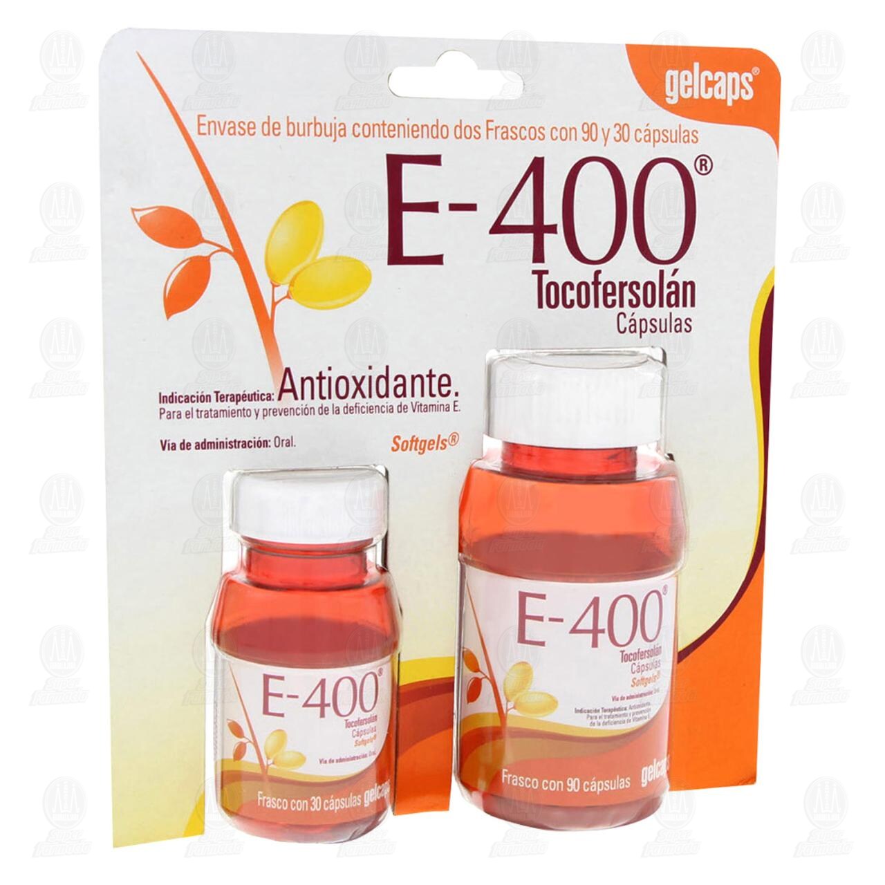 Vitamina E-400 Duo, 90+30 Cápsulas Gelcaps. image number 0
