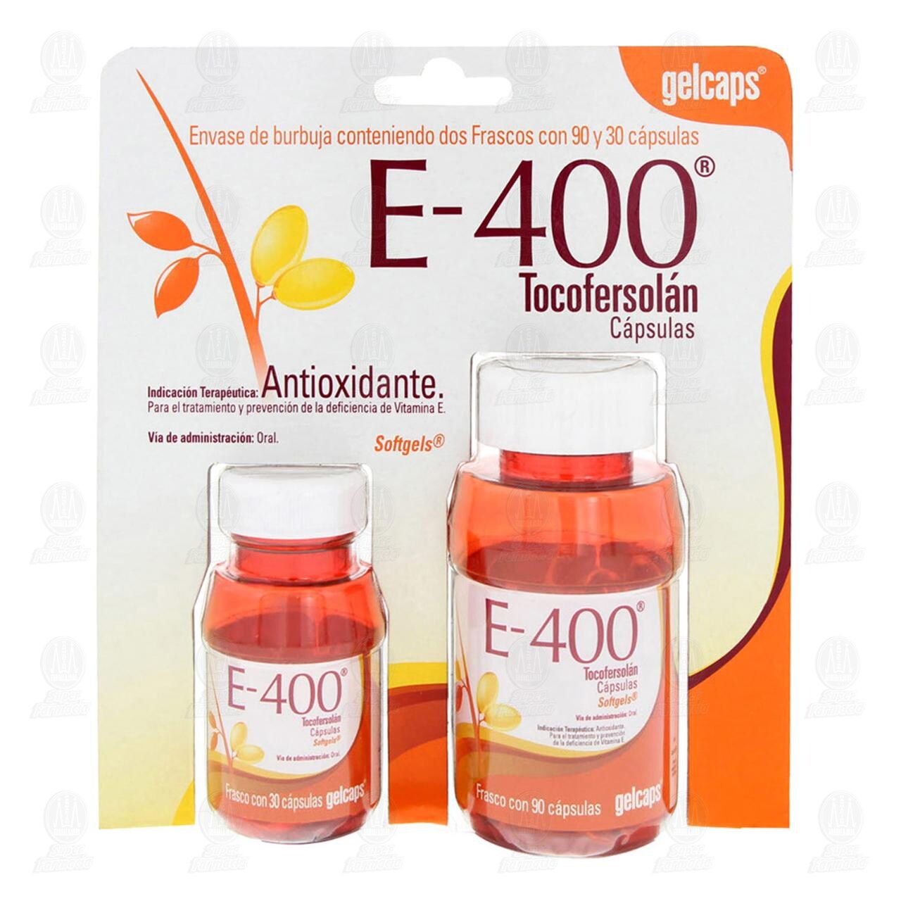 Vitamina E-400 Duo, 90+30 Cápsulas Gelcaps. image number 1