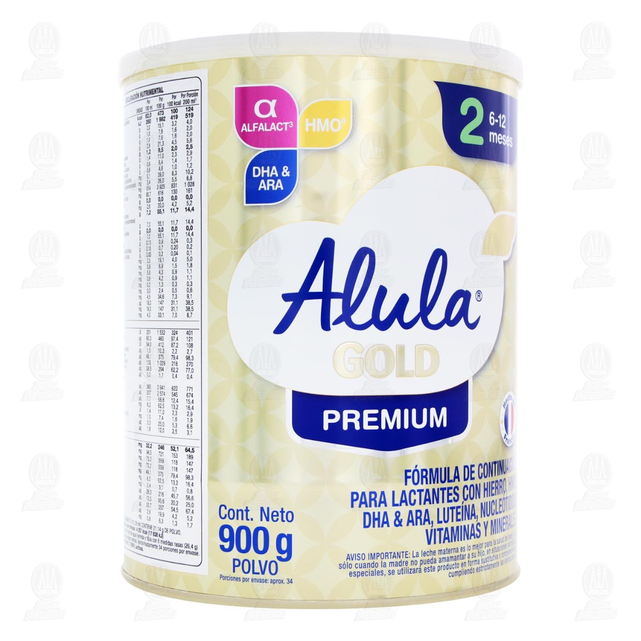 Fórmula Infantil Alula Gold Etapa 2 (Edad 6-12 meses Lactantes), 900 gr.