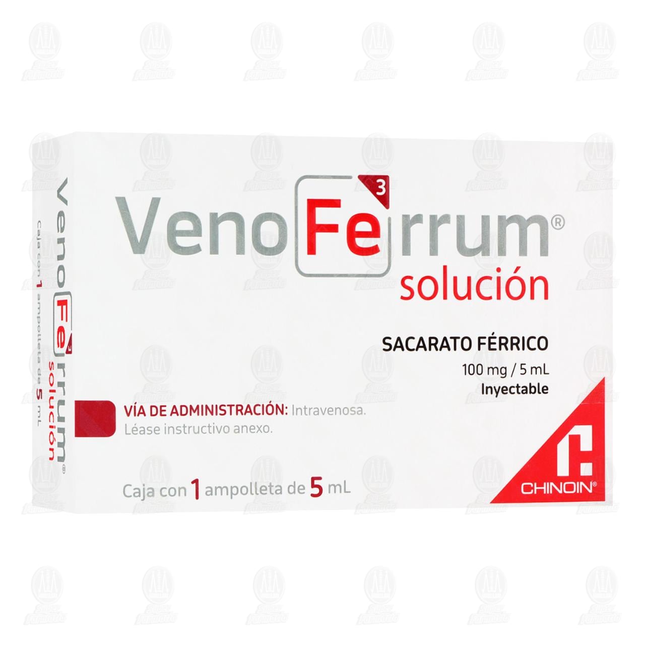 Venoferrum 100mg/5ml Solución Inyectable Ampolleta, 5 ml. image number 0