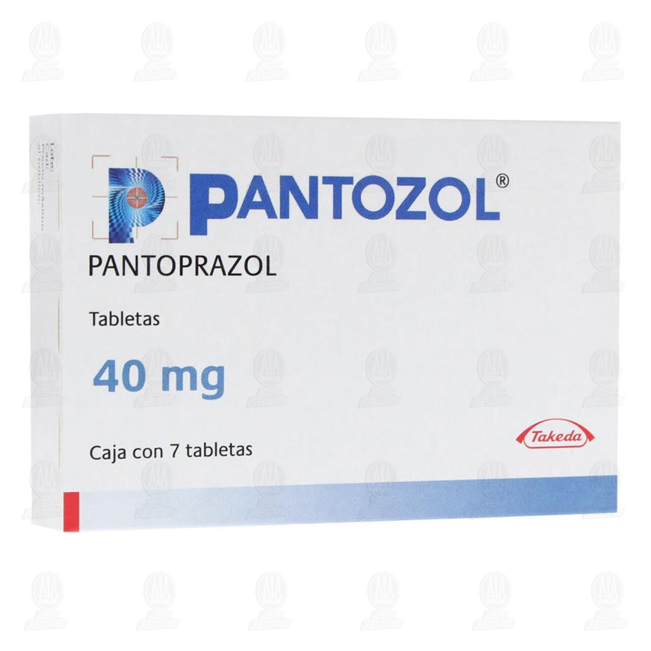 Pantozol 40 mg, 7 Tabletas.