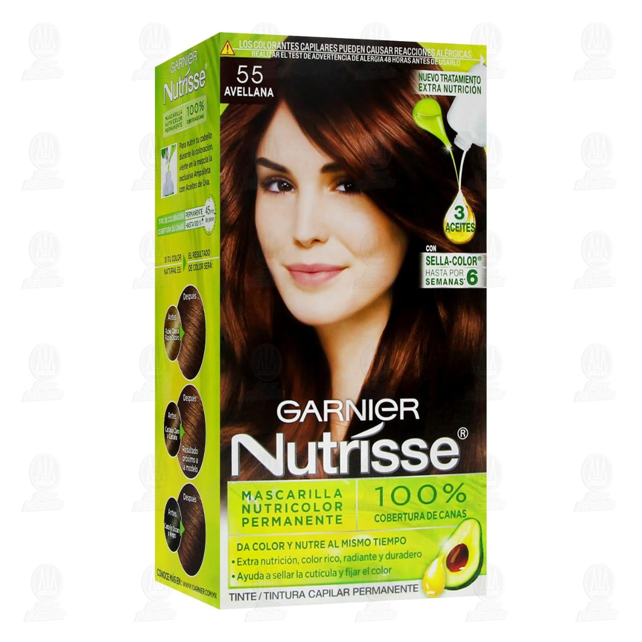 Imagen para Tinte Nutrisse Color Avellana (55), 6 pzas.
