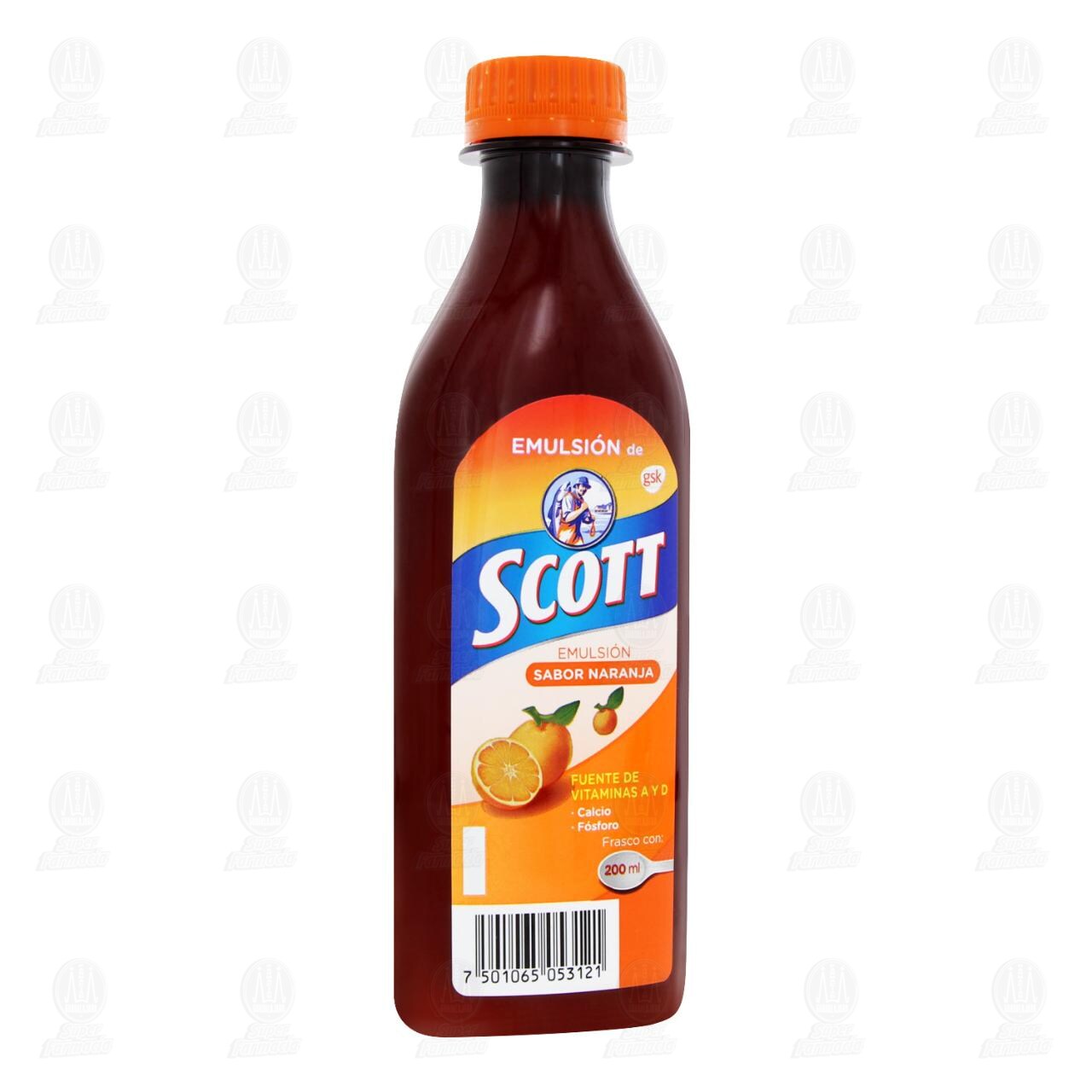 Emulsión de Scott Multivitamínico Sabor Naranja, 200 ml. image number 0