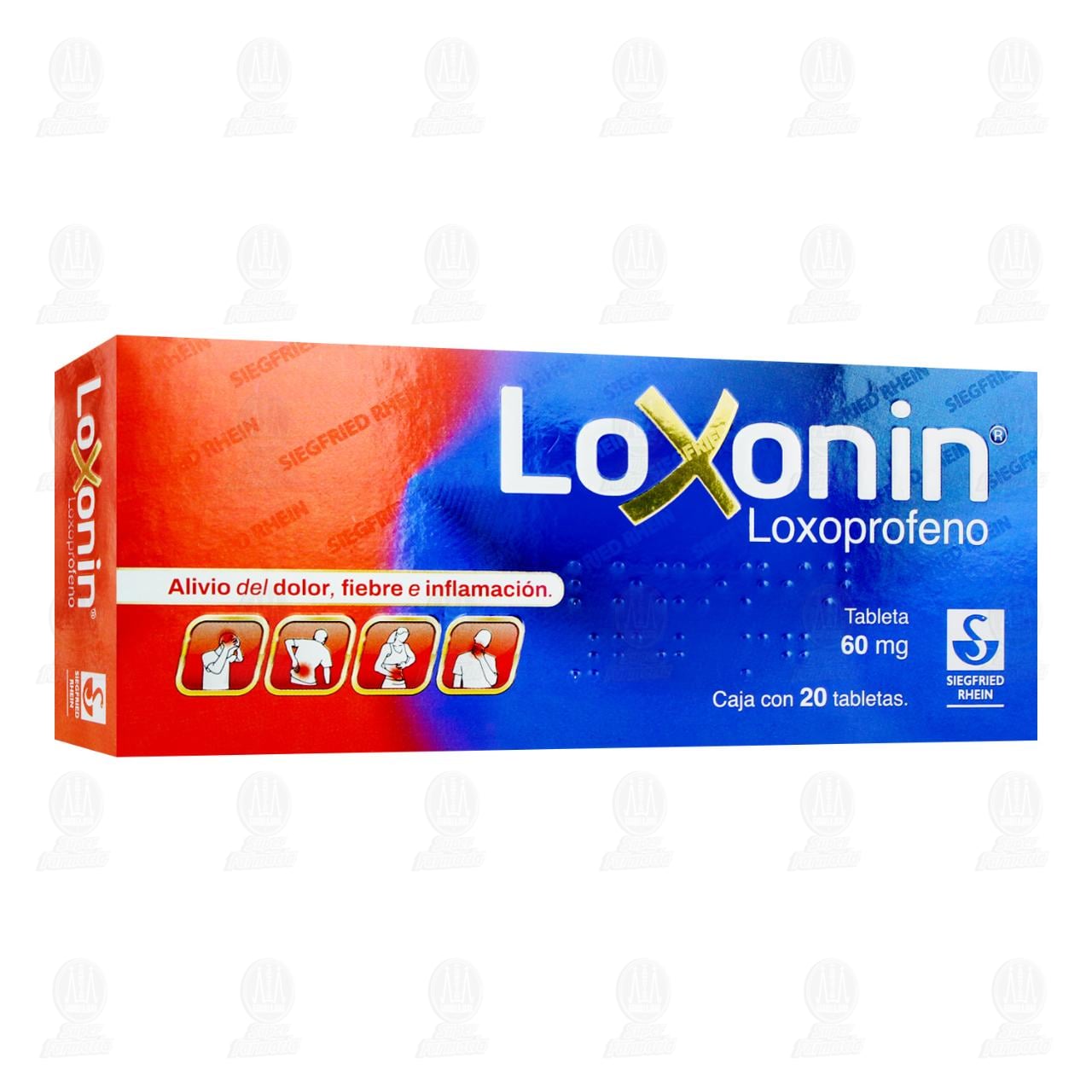 Loxonin 60 mg, 20 Tabletas. image number 0