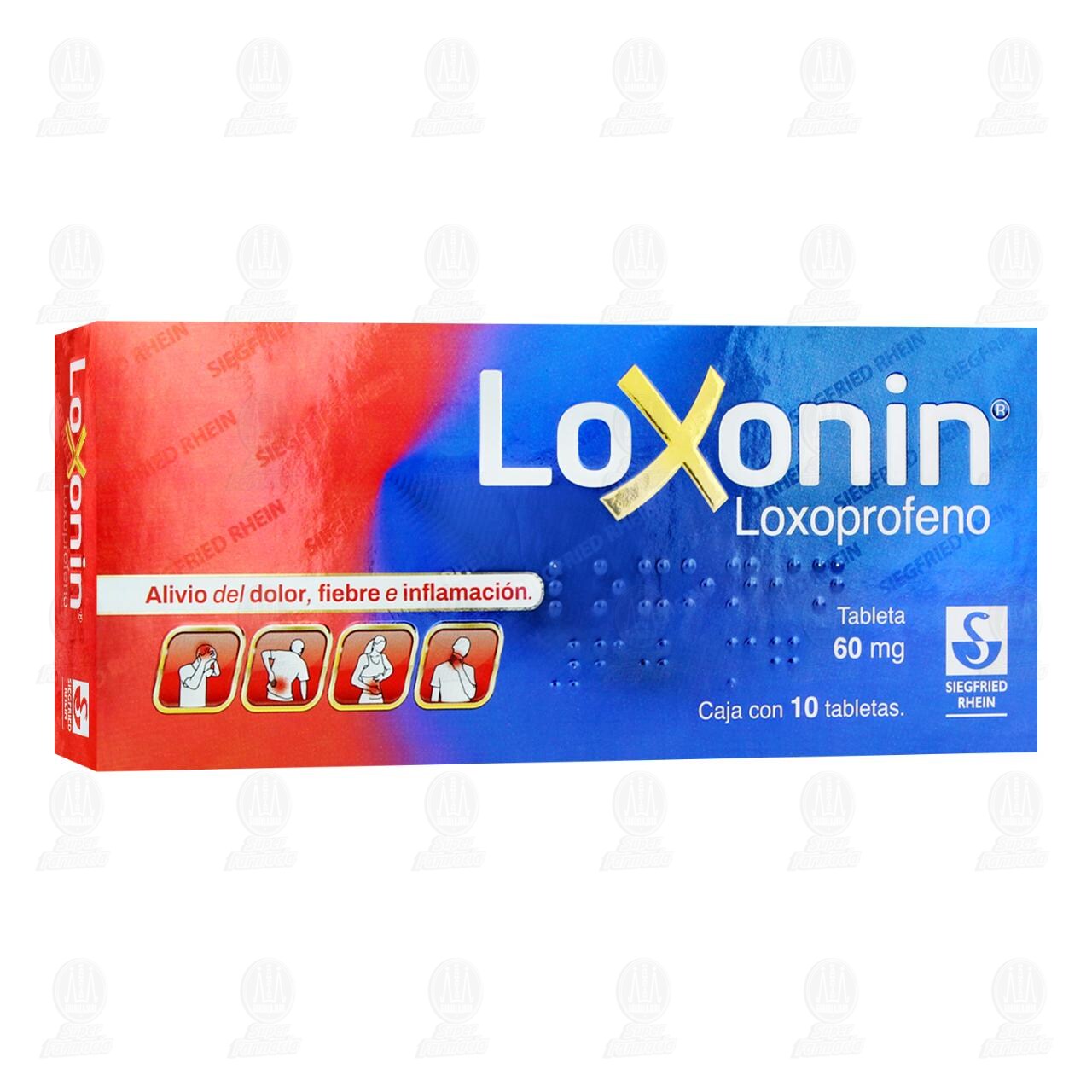 Loxonin 60 mg, 10 Tabletas. image number 0