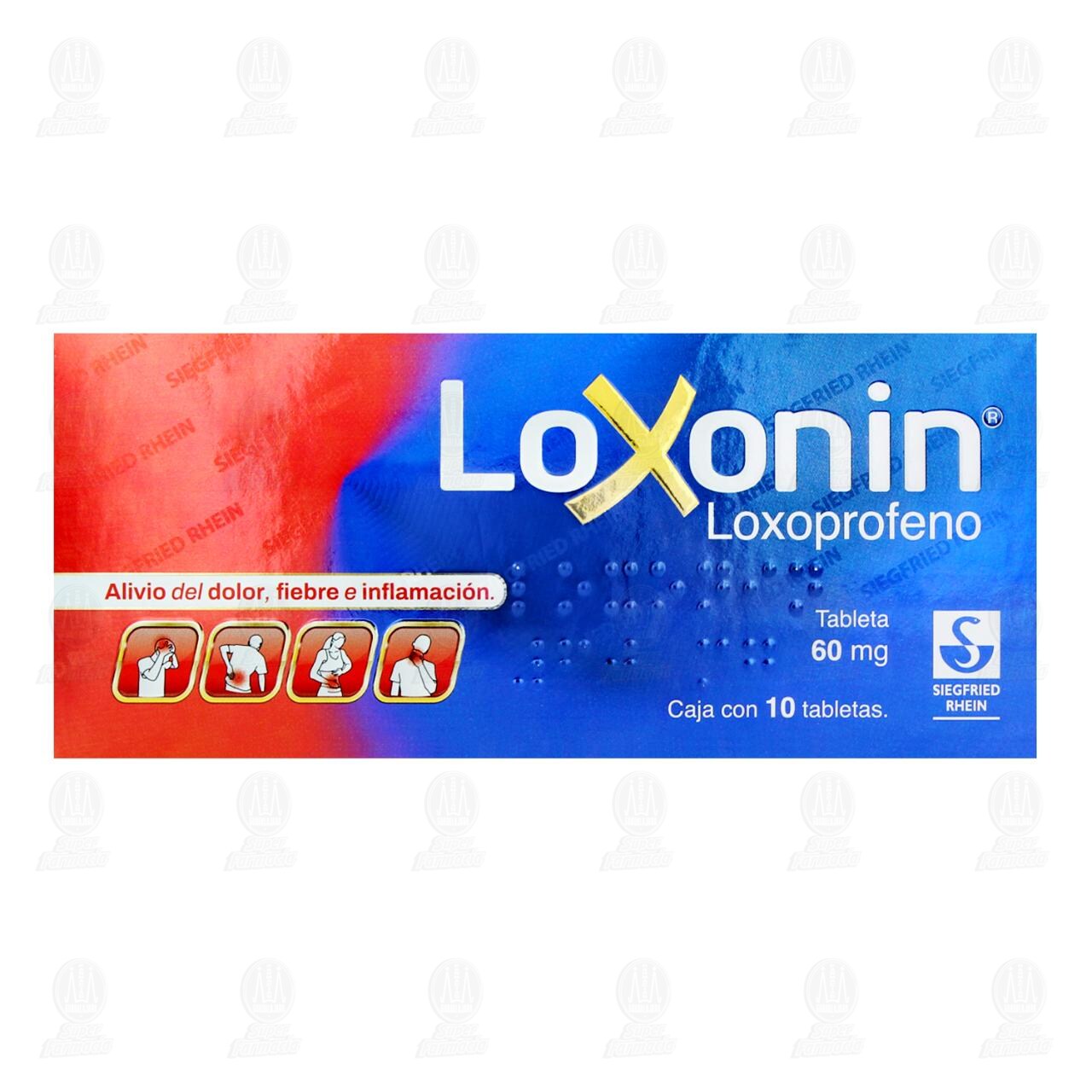 Loxonin 60 mg, 10 Tabletas. image number 1