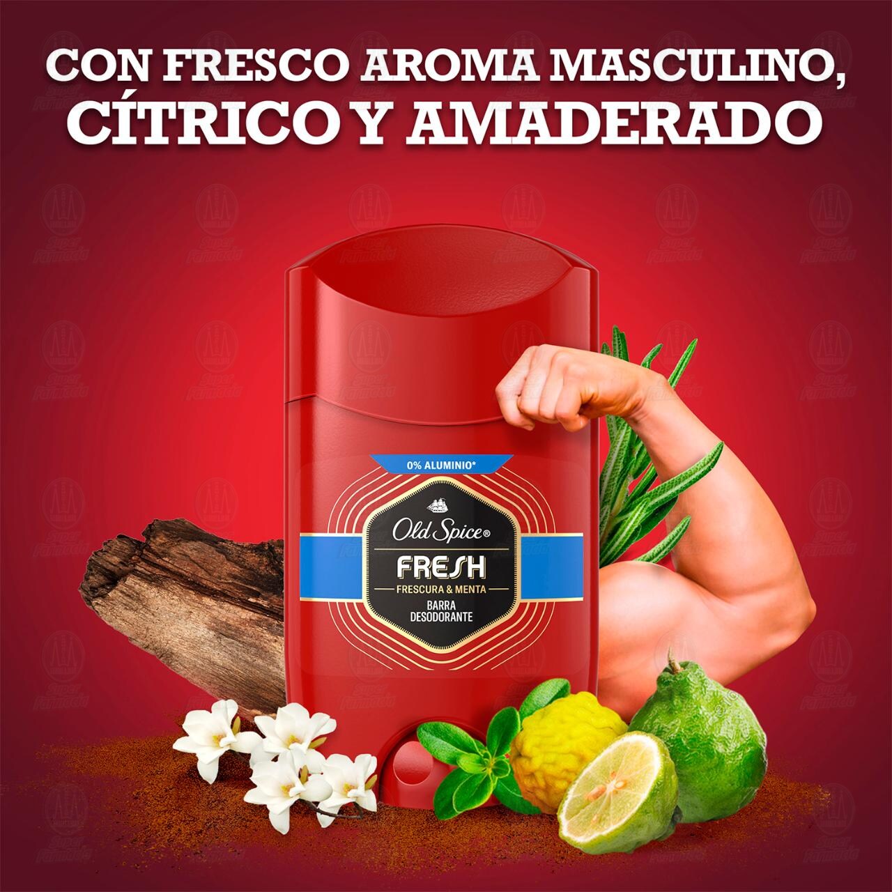 Barra Desodorante Old Spice Fresh, 50 gr. image number 2