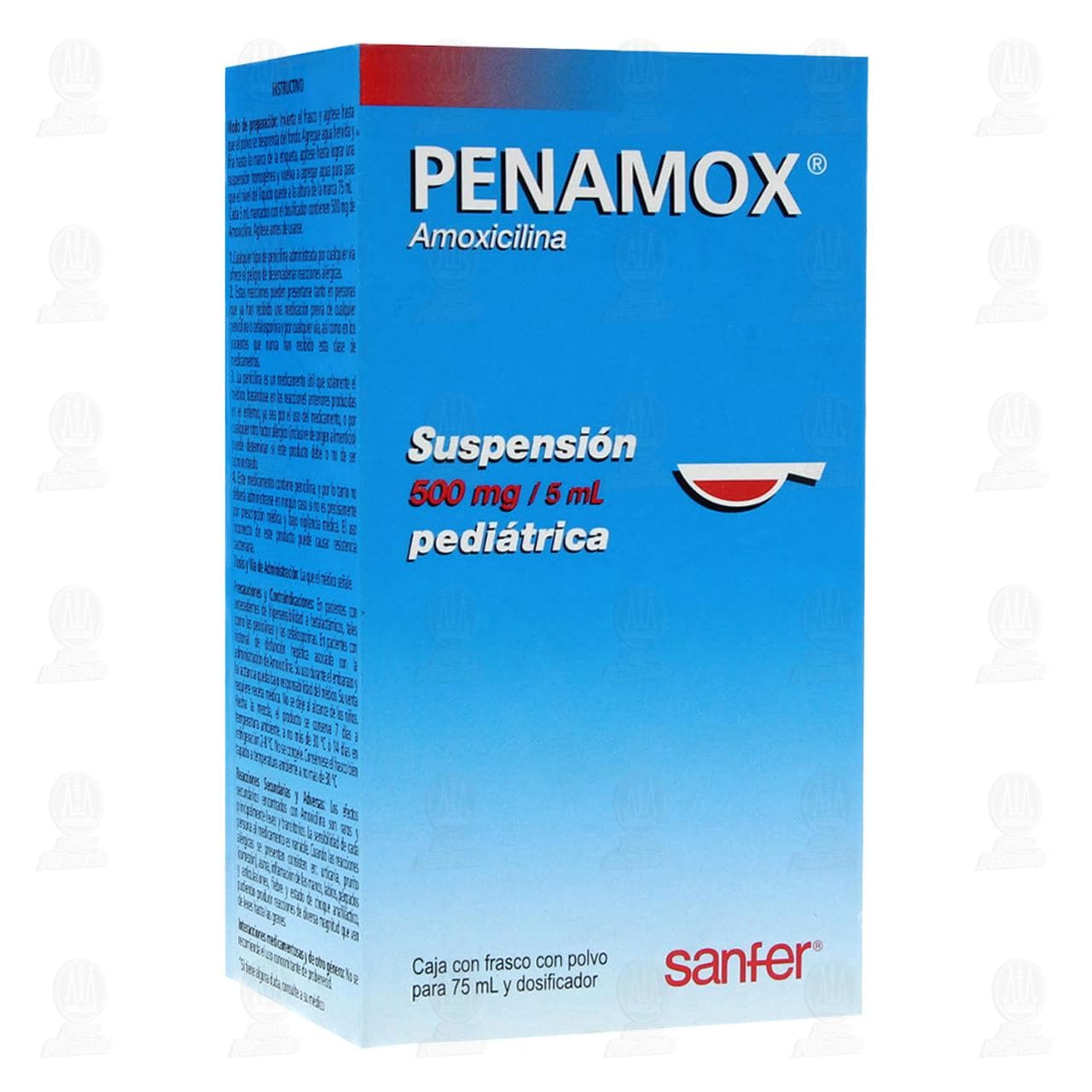 Penamox Suspensi&oacute;n Pedi&aacute;trica, 500mg/5ml 75ml. image number 0