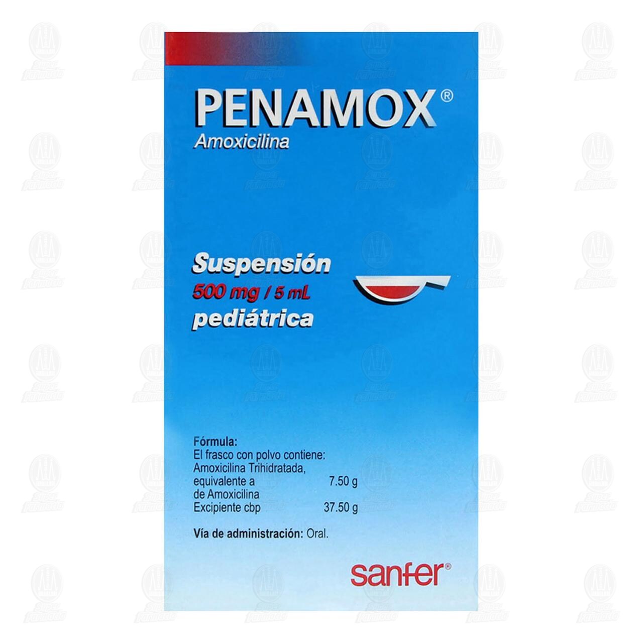 Penamox Suspensi&oacute;n Pedi&aacute;trica, 500mg/5ml 75ml. image number 2