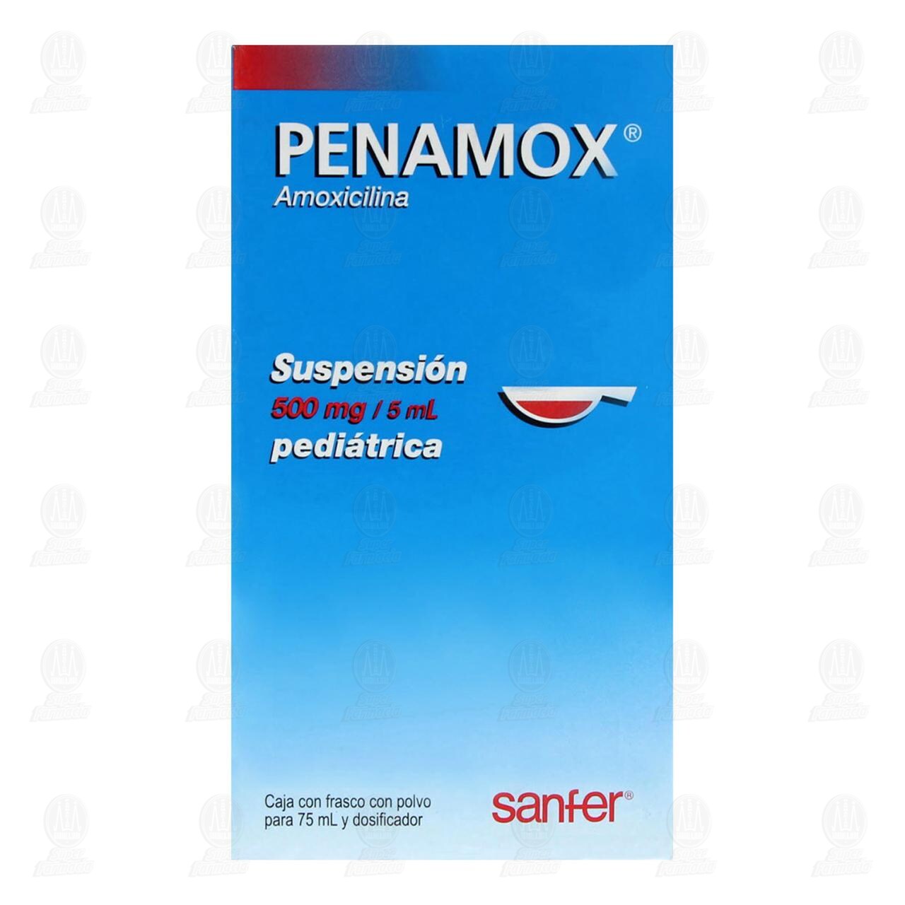 Penamox Suspensi&oacute;n Pedi&aacute;trica, 500mg/5ml 75ml. image number 1