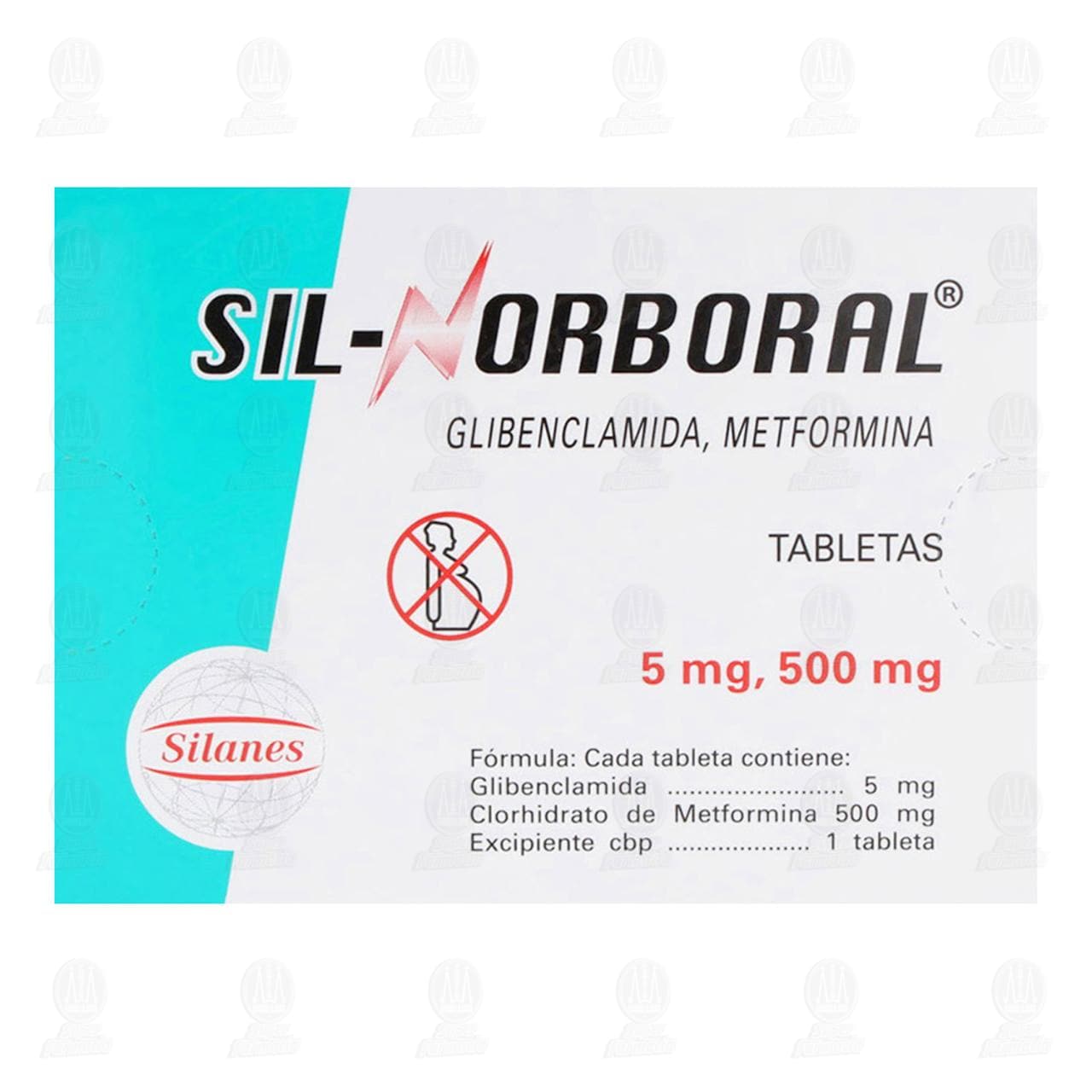 Sil-Norboral 5mg/500mg, 40 Tabletas. image number 2