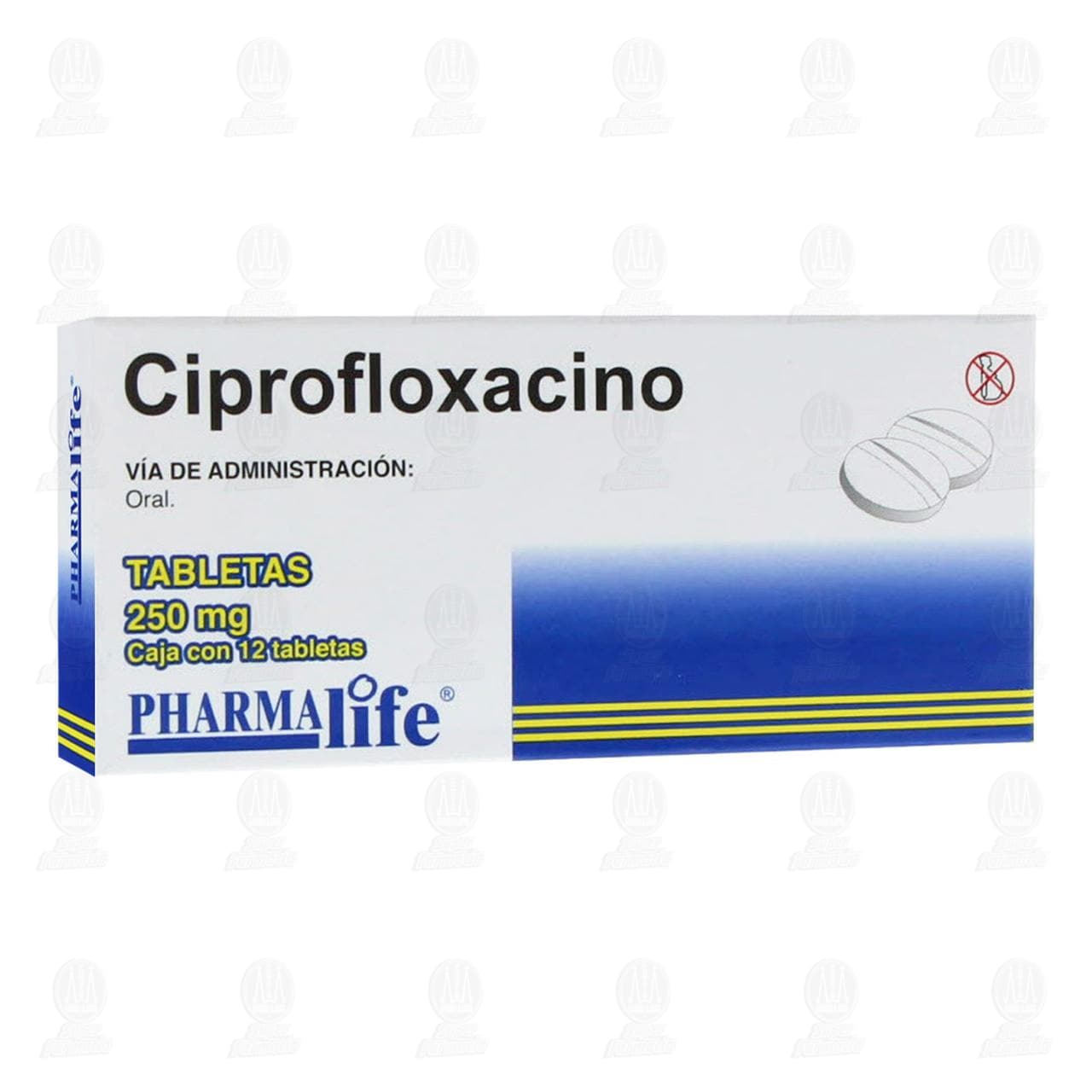 Ciprofloxacino 250 mg, 12 Tabletas Pharmalife. image number 0