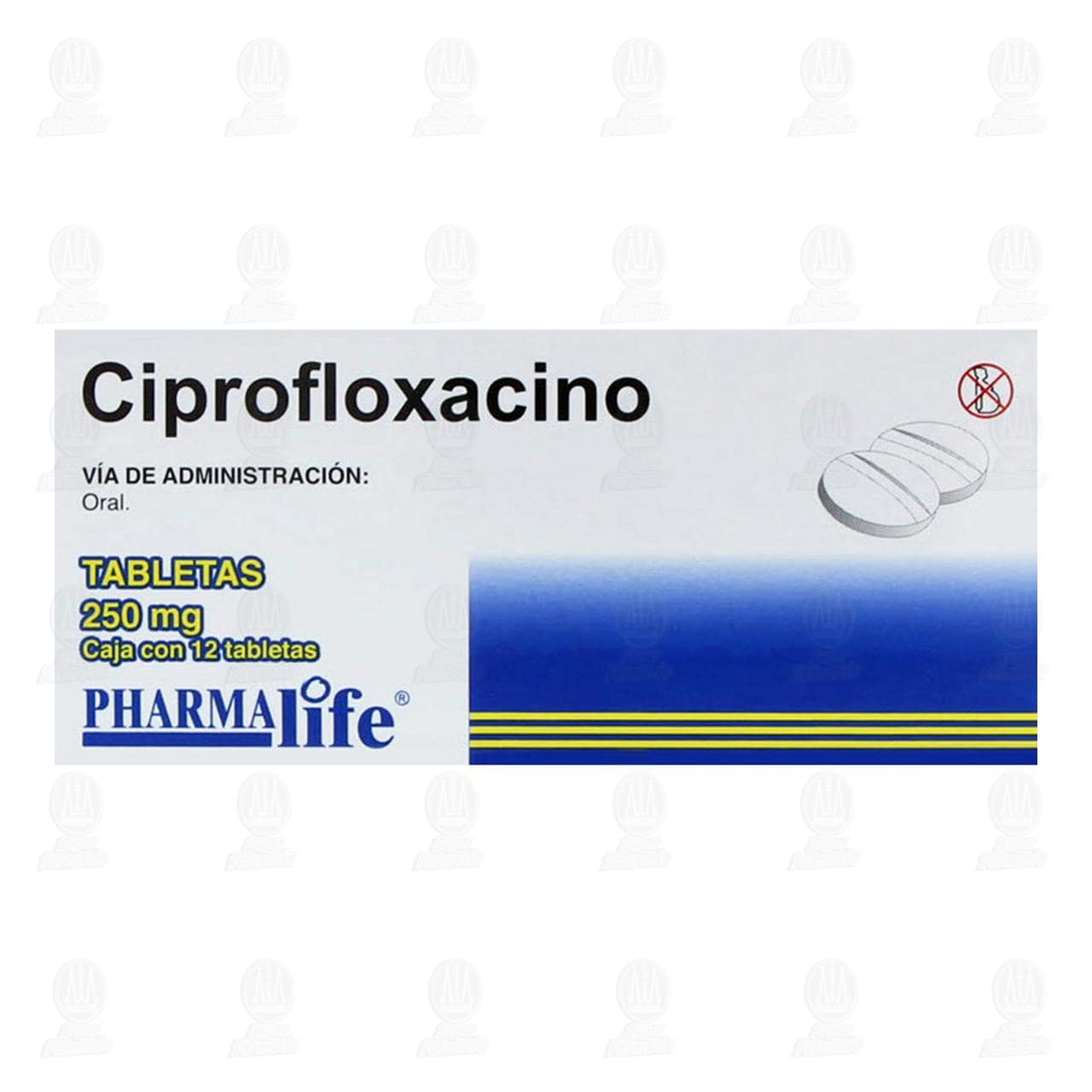 Ciprofloxacino 250 mg, 12 Tabletas Pharmalife. image number 1