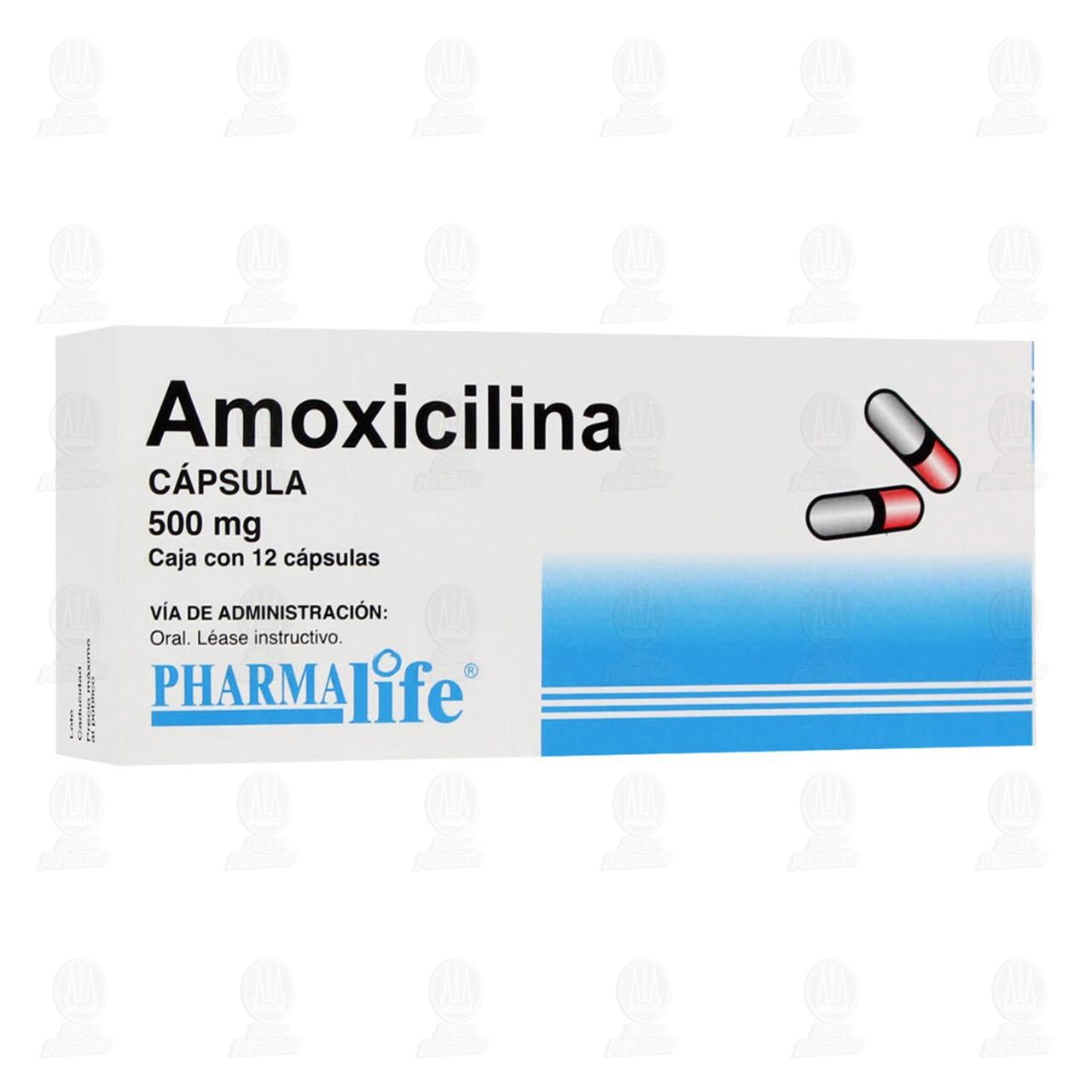Amoxicilina 500 mg, 12 C&aacute;psulas Pharmalife. image number 0