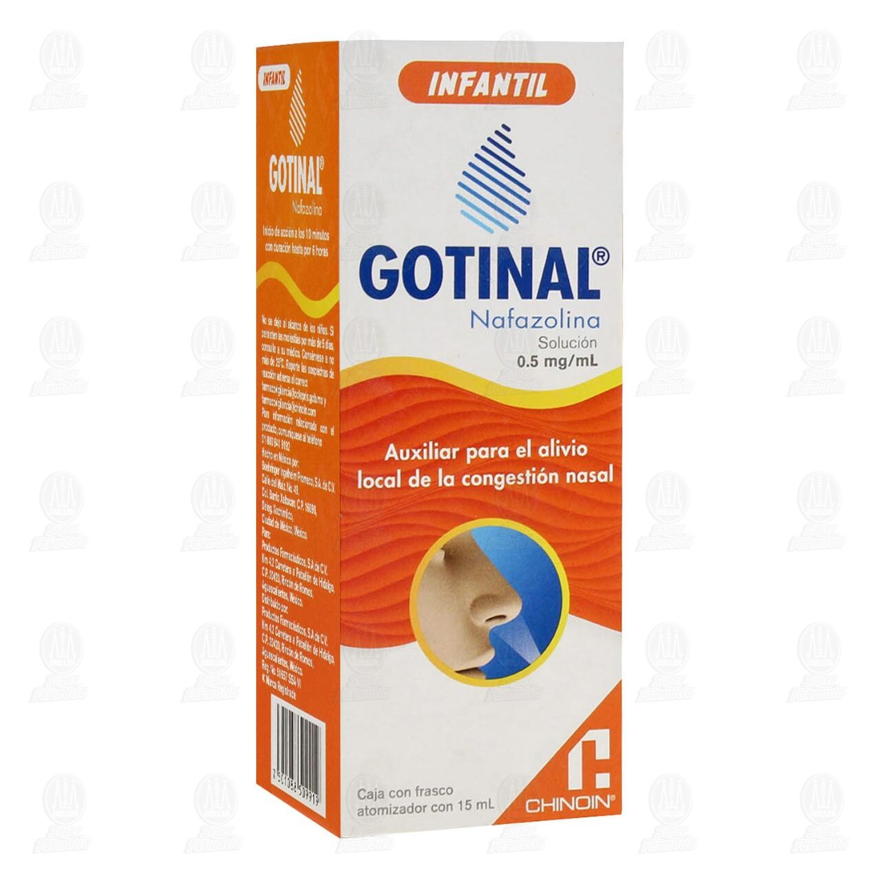 Gotinal Soluci&oacute;n Infantil 0.5 mg Atomizador, 15 ml. image number 0