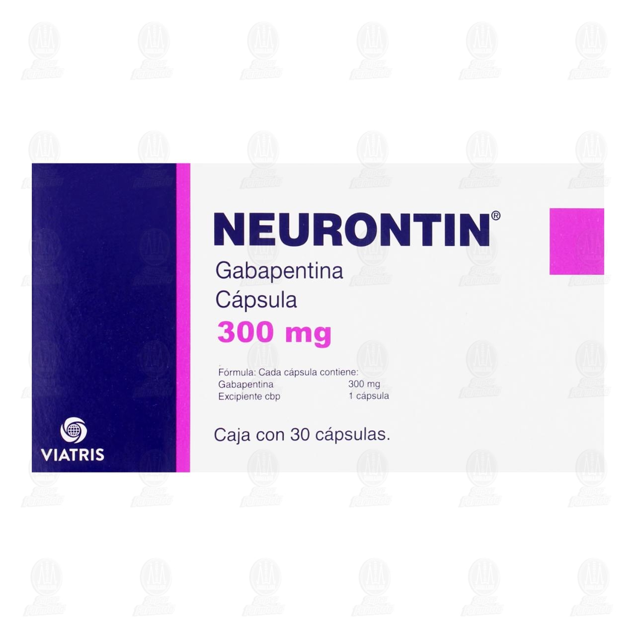 Neurontin 300 mg, 30 C&aacute;psulas. image number 2