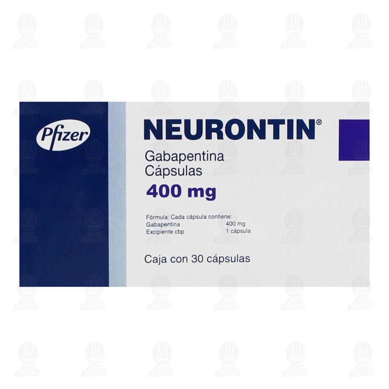 Neurontin 400 mg, 30 C&aacute;psulas. image number 2