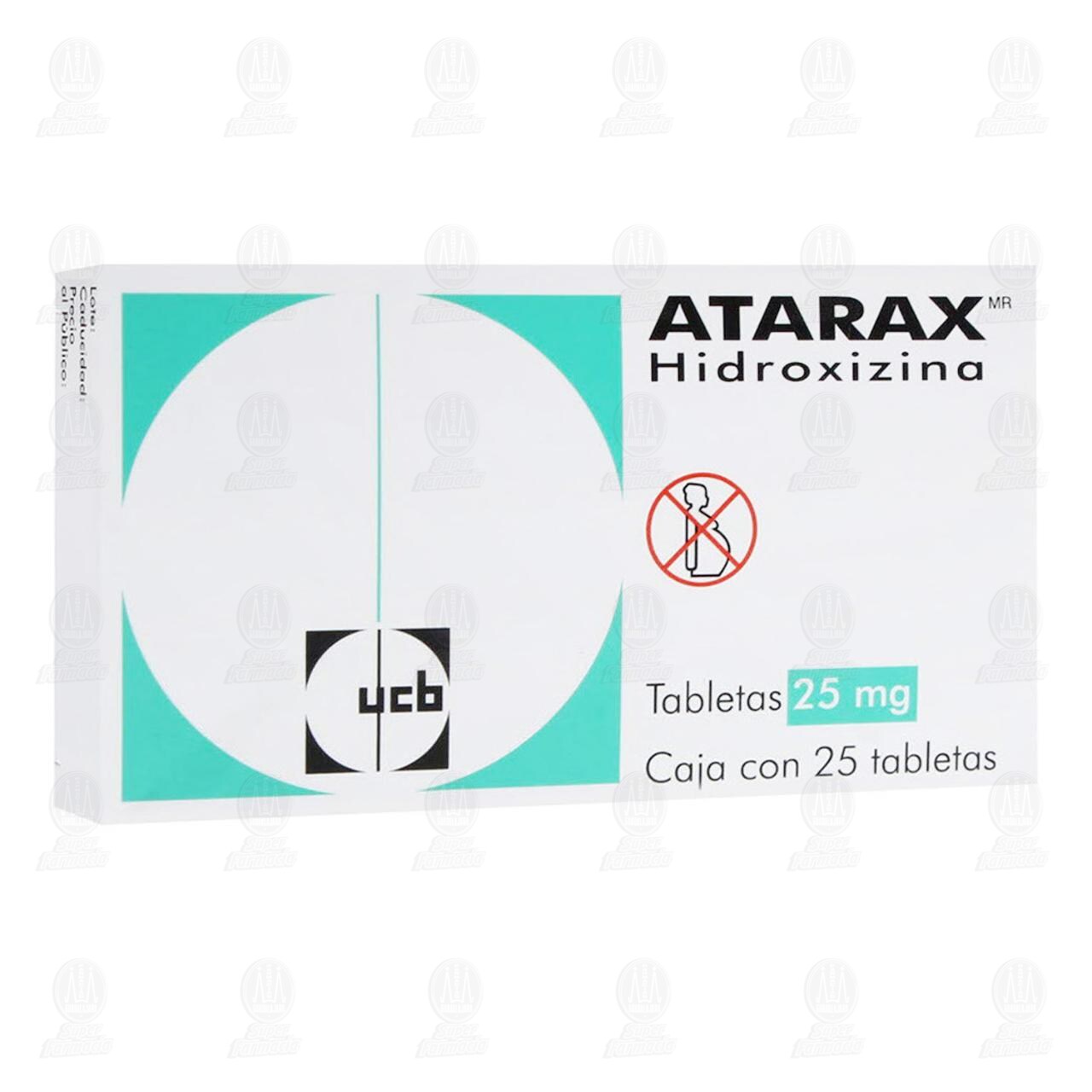 Atarax 25 mg, 25 Tabletas. image number 0