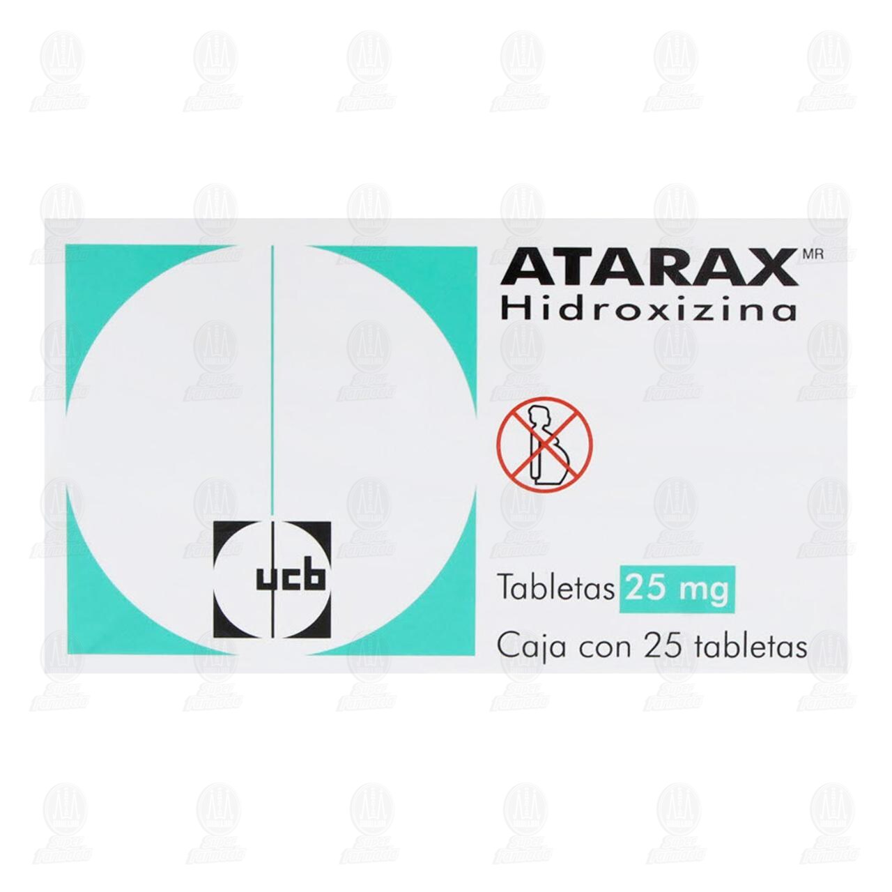 Atarax 25 mg, 25 Tabletas. image number 1
