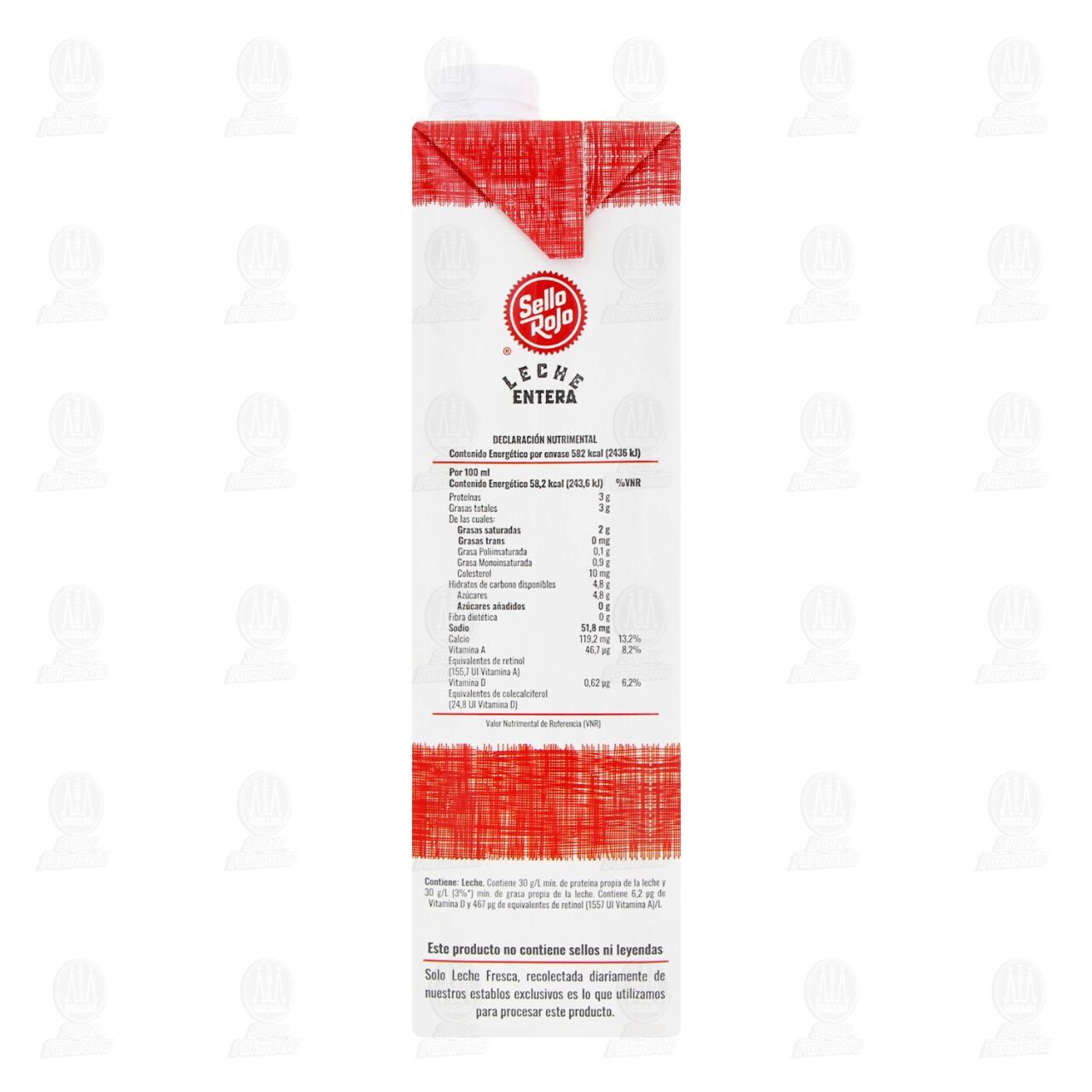 Leche Entera Sello Rojo, 1 l. image number 2