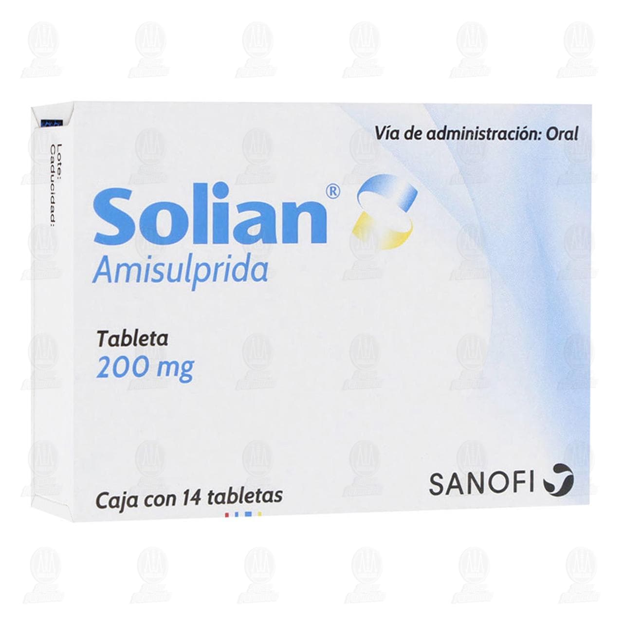 Solian Injection Solian 200 mg, 14 Tabletas. de SOLIAN | Farmacias Guadalajara
