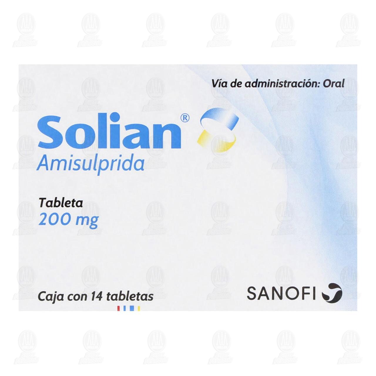 Solian 200 mg, 14 Tabletas. image number 1