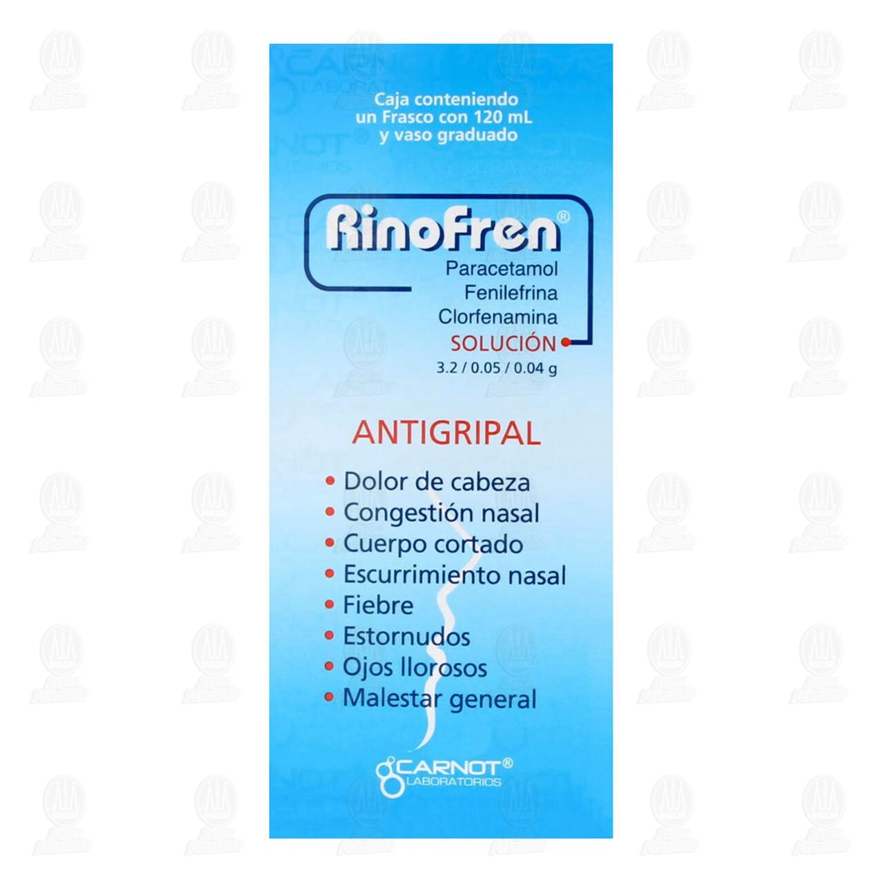 Rinofren 3.2gr/0.05gr/0.04gr Solución, 120 ml. image number 1