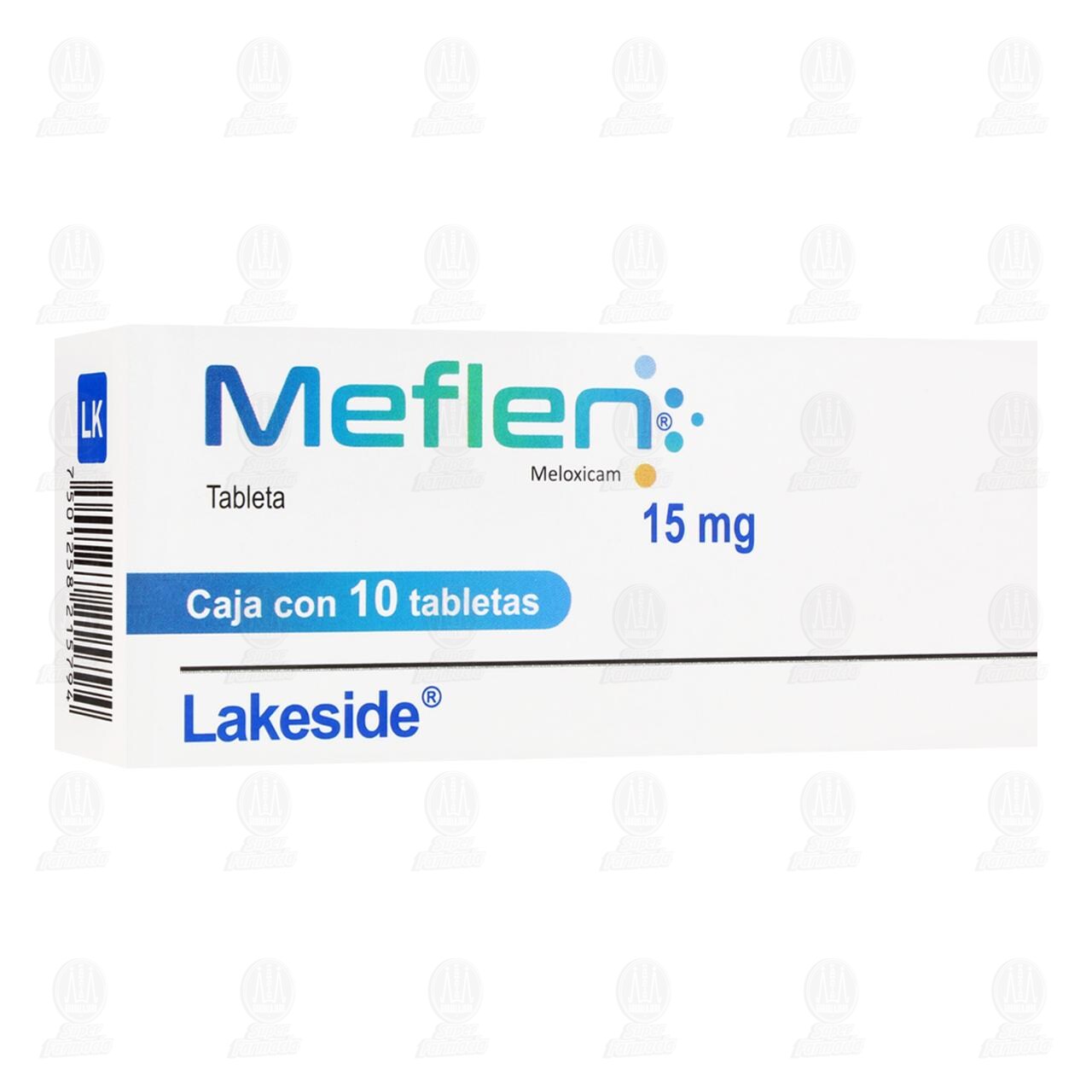 Meflen 15 mg, 10 Tabletas. image number 0