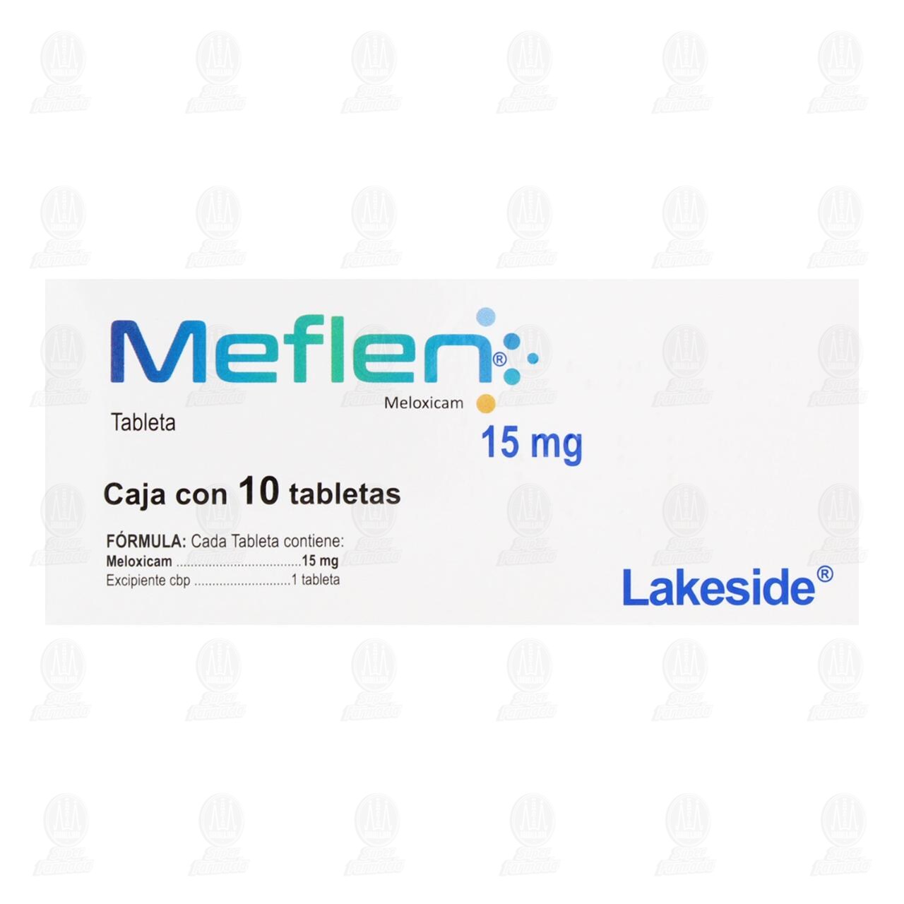 Meflen 15 mg, 10 Tabletas. image number 2