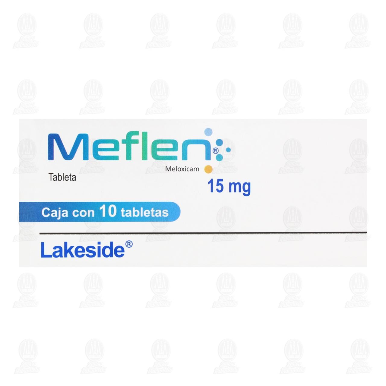 Meflen 15 mg, 10 Tabletas. image number 1