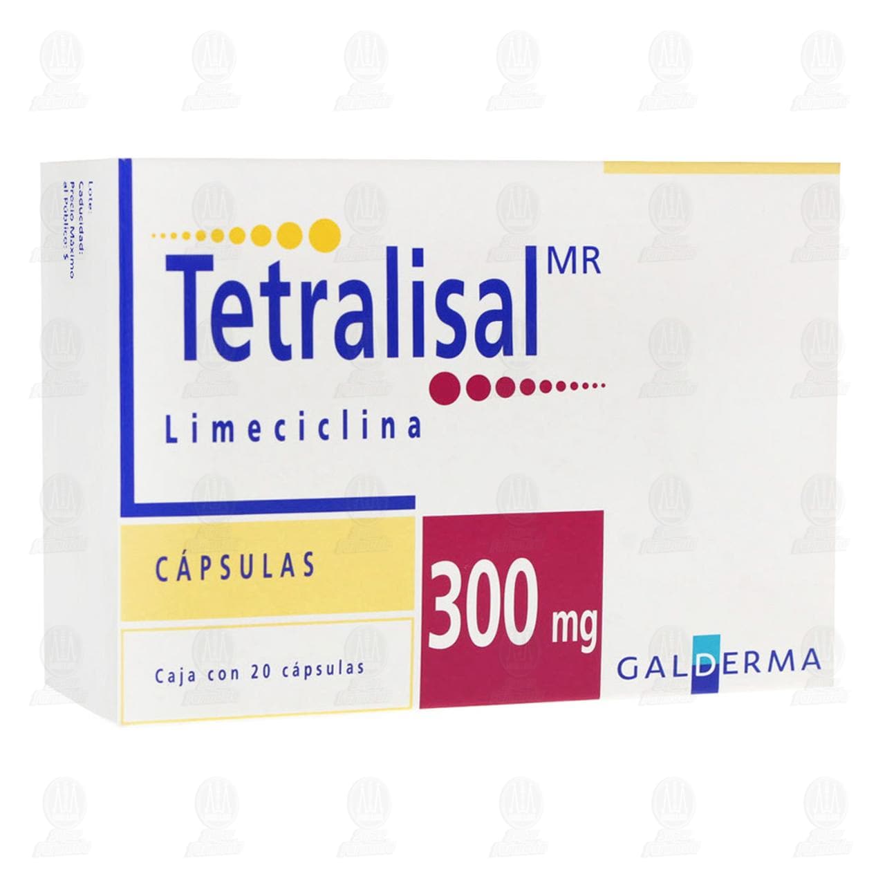 Tetralisal 300 mg, 20 C&aacute;psulas.
