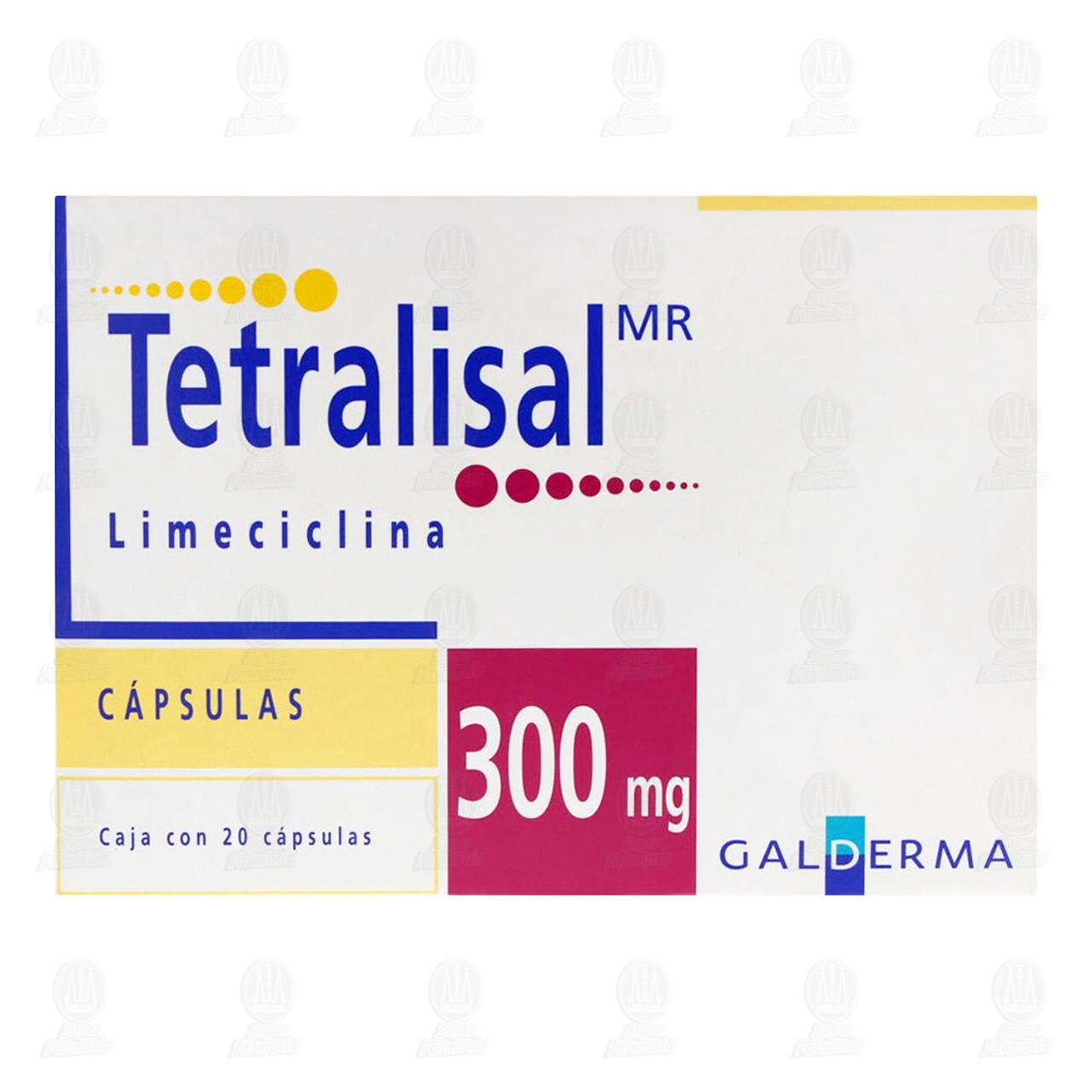 Tetralisal 300 mg, 20 C&aacute;psulas. image number 1