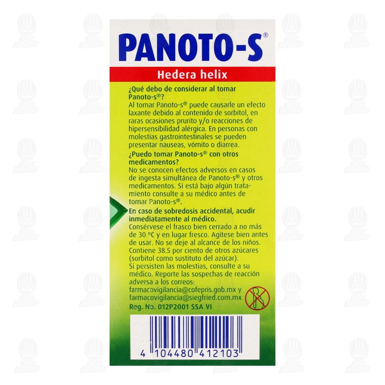 Panoto-S Jarabe, 0.7gr/100ml. image number 2