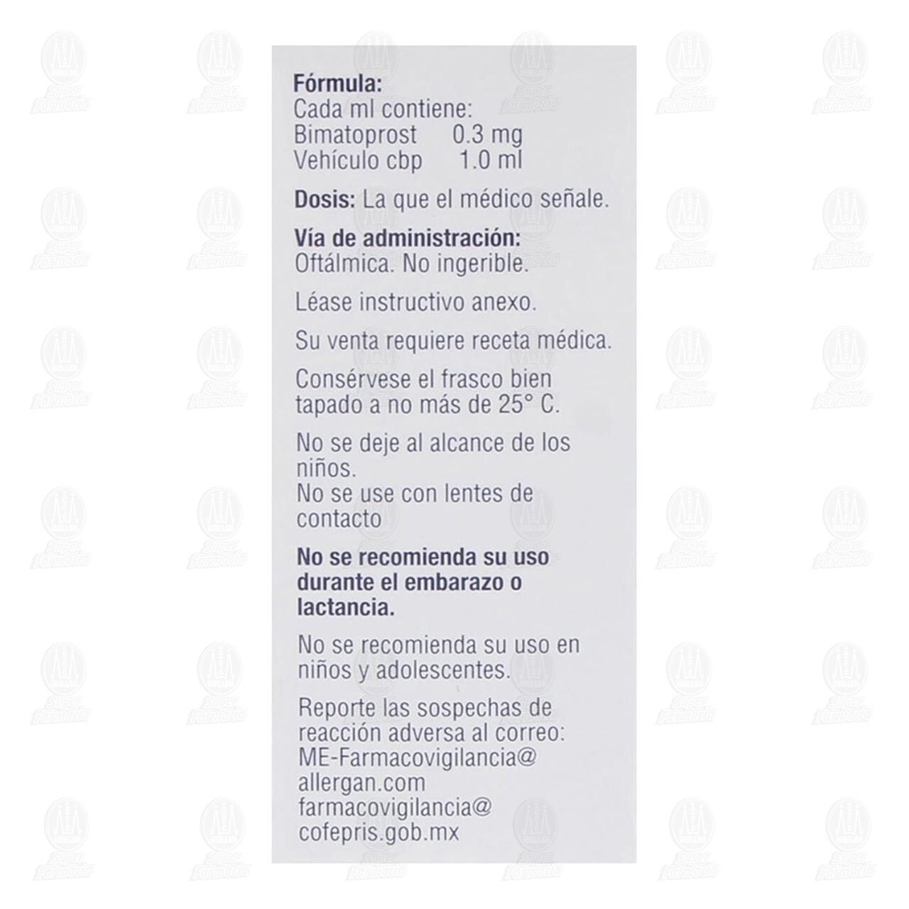 Lumigan Soluci&oacute;n 0.03%, 3 ml. image number 2