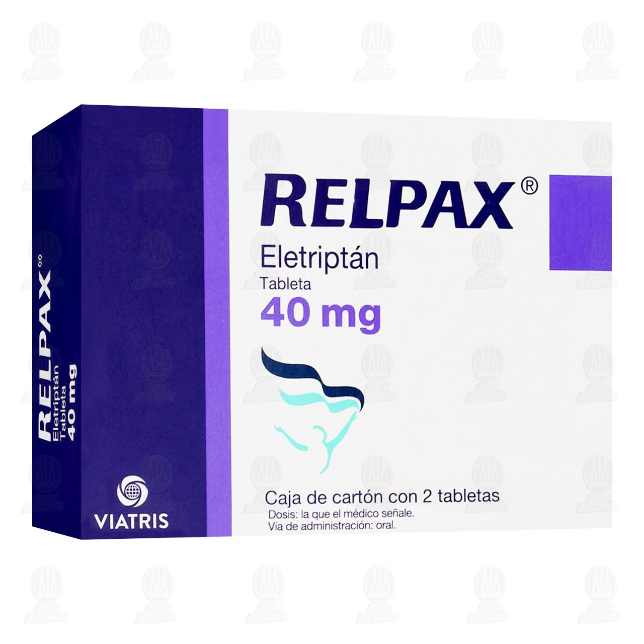Relpax 40 mg, 2 Tabletas.