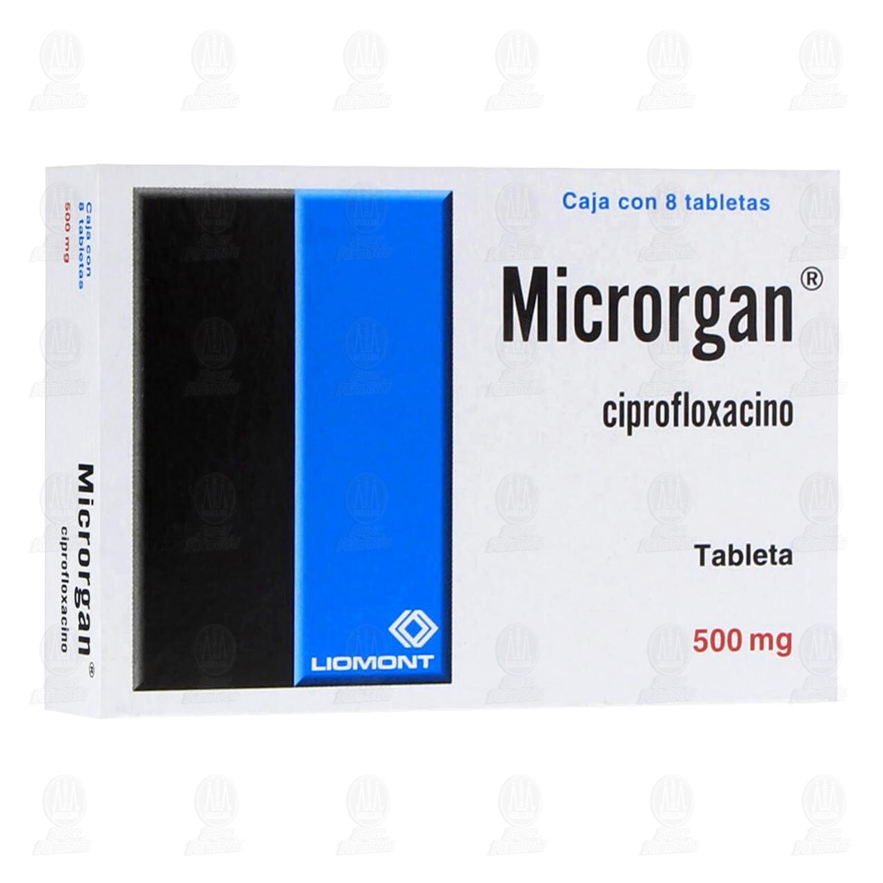 Microrgan 500 mg, 8 Tabletas. image number 0