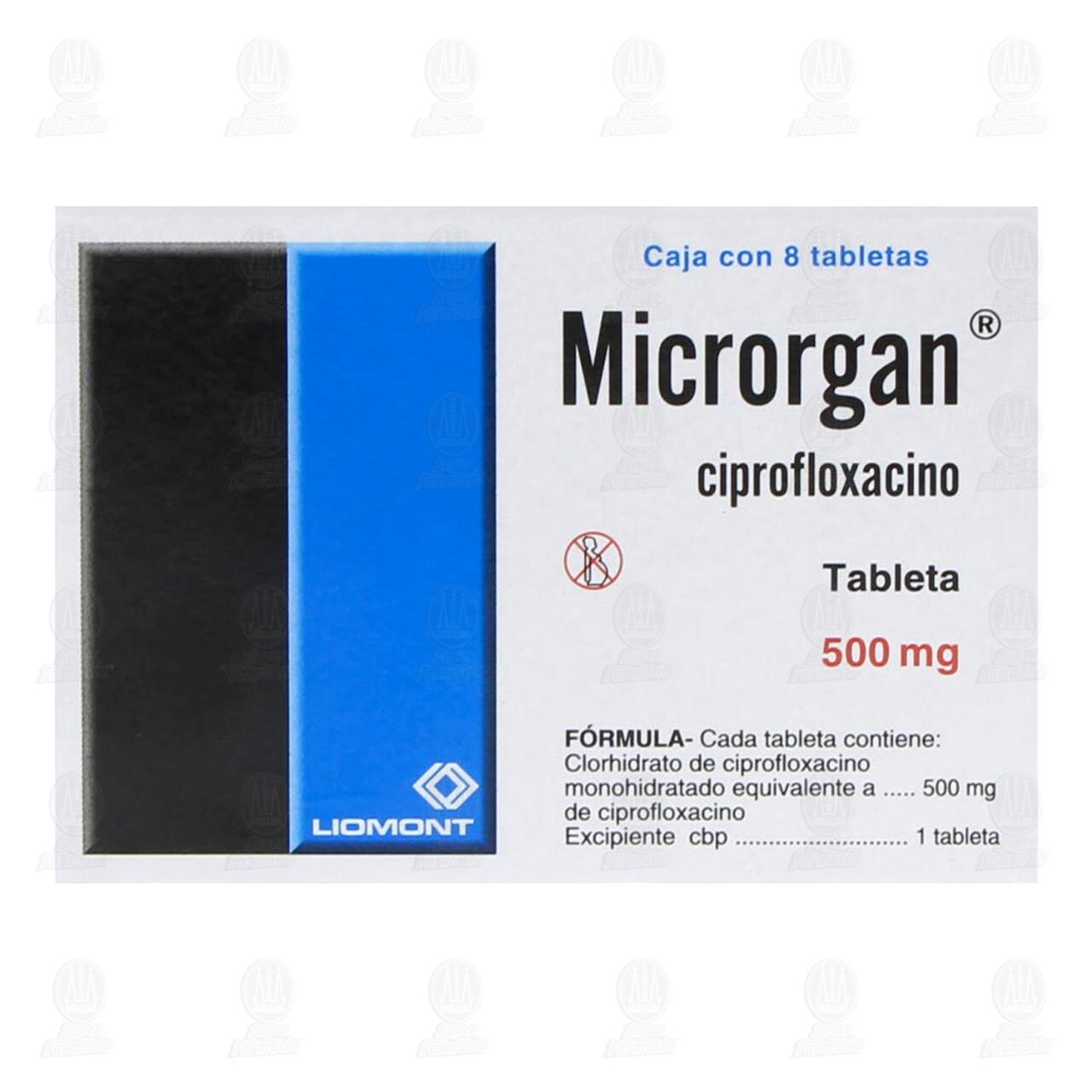 Microrgan 500 mg, 8 Tabletas. image number 2