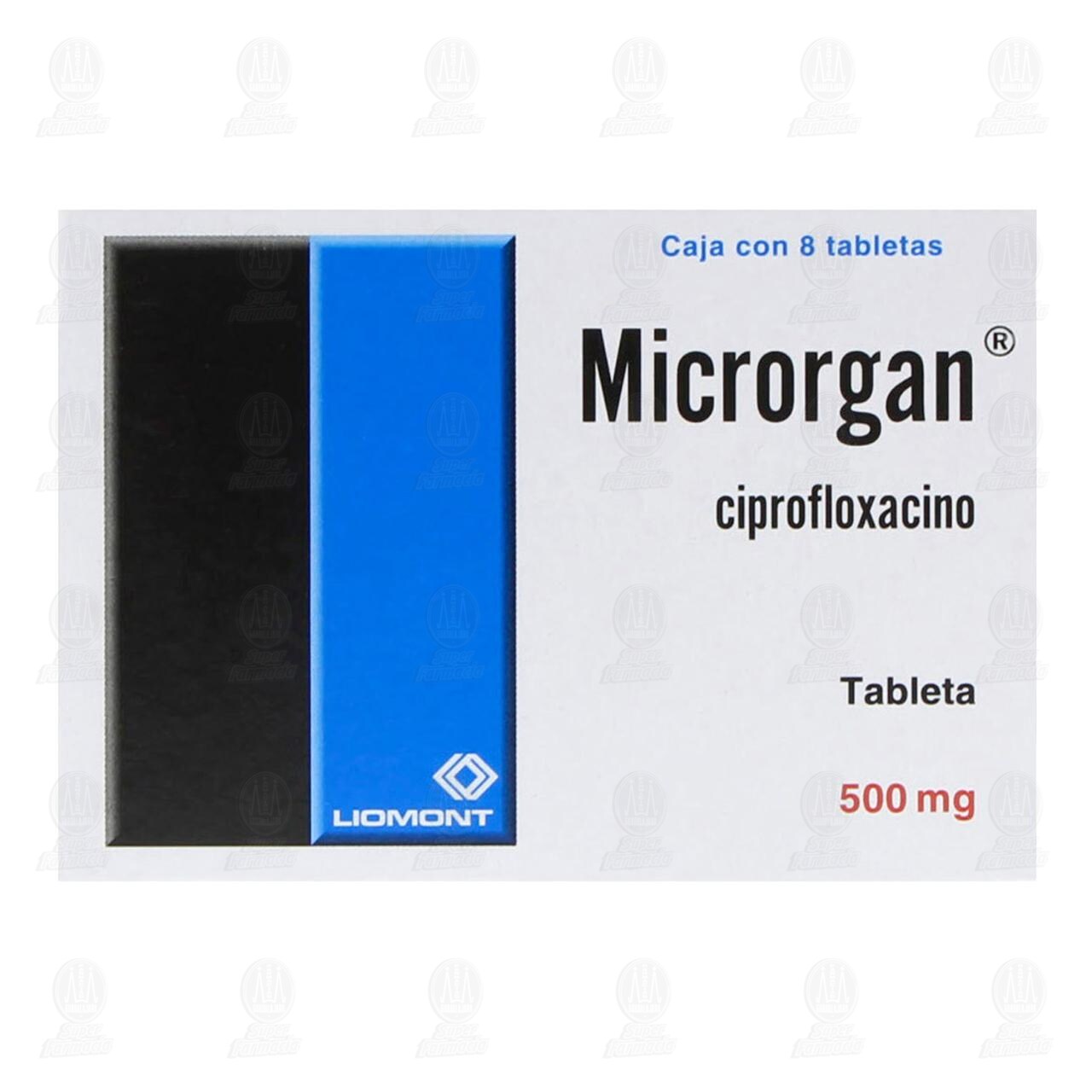 Microrgan 500 mg, 8 Tabletas. image number 1