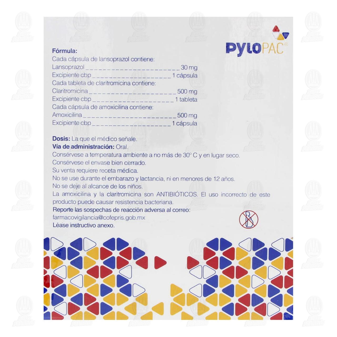 Pylopac Esquema Triple 7 Carteras, 8 Tabletas. image number 2