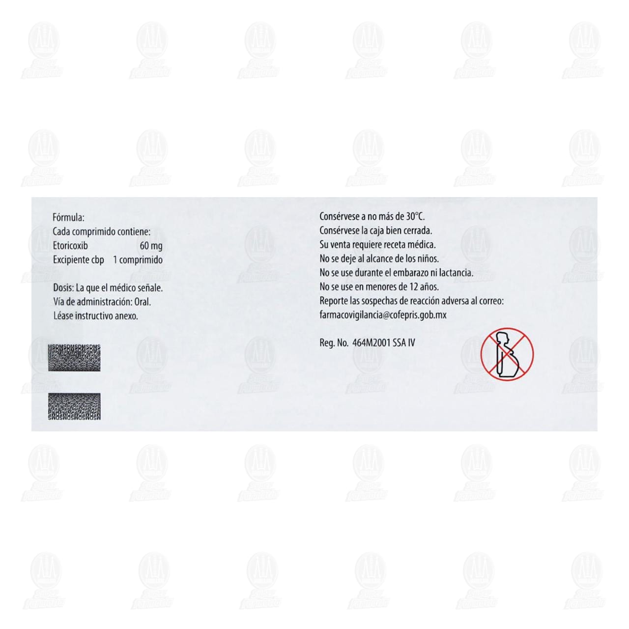 Arcoxia 60 mg, 7 Comprimidos. image number 2