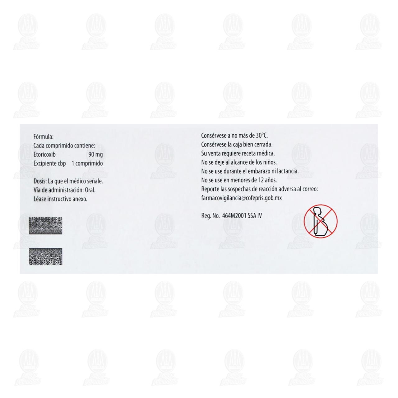 Arcoxia 90 mg, 7 Comprimidos. image number 2