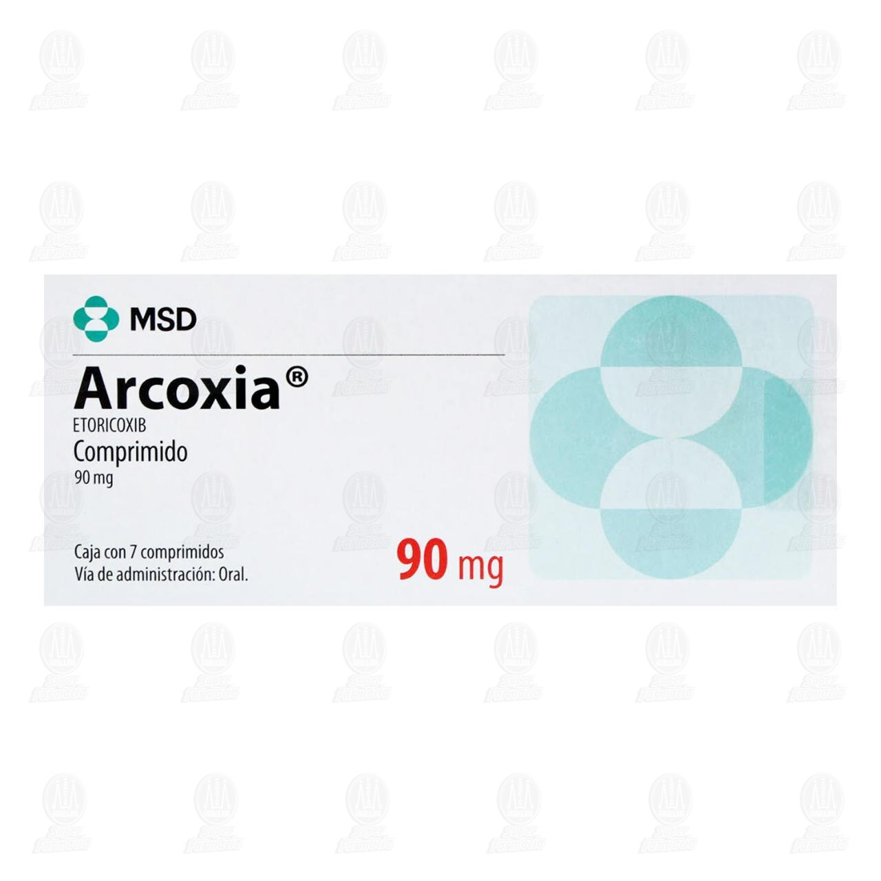 Arcoxia 90 mg, 7 Comprimidos. image number 1