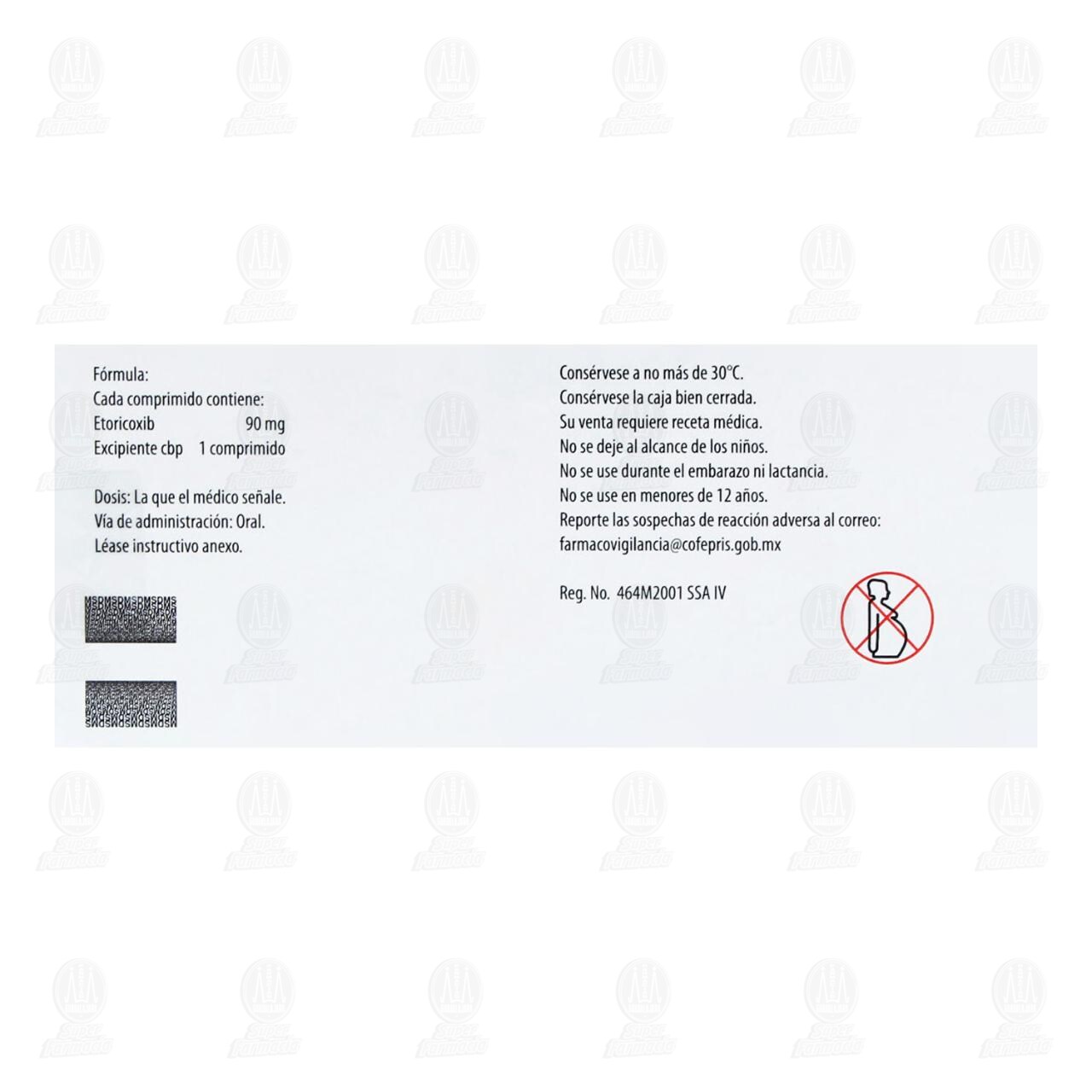 Arcoxia 90 mg, 14 Comprimidos. image number 2