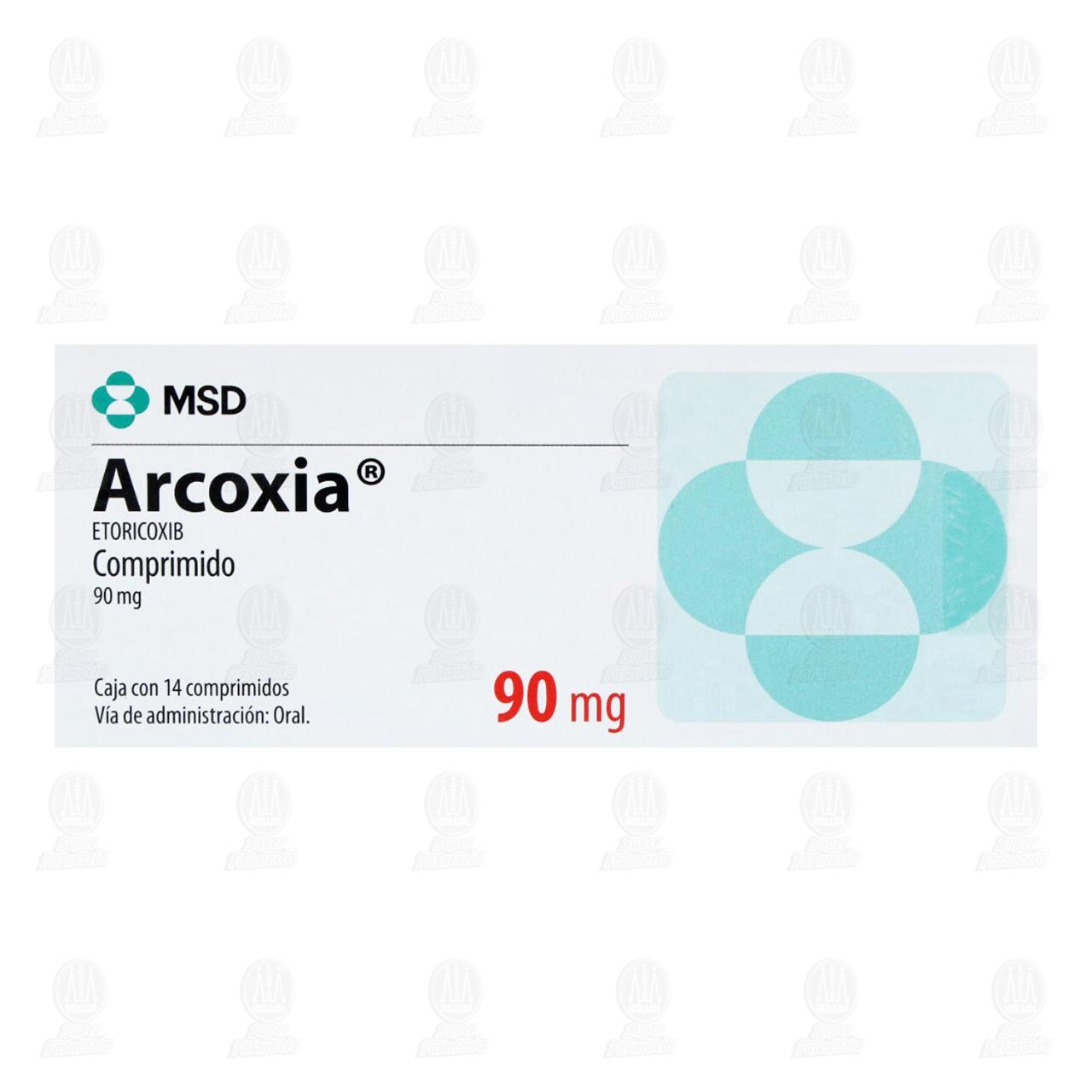 Arcoxia 90 mg, 14 Comprimidos. image number 1