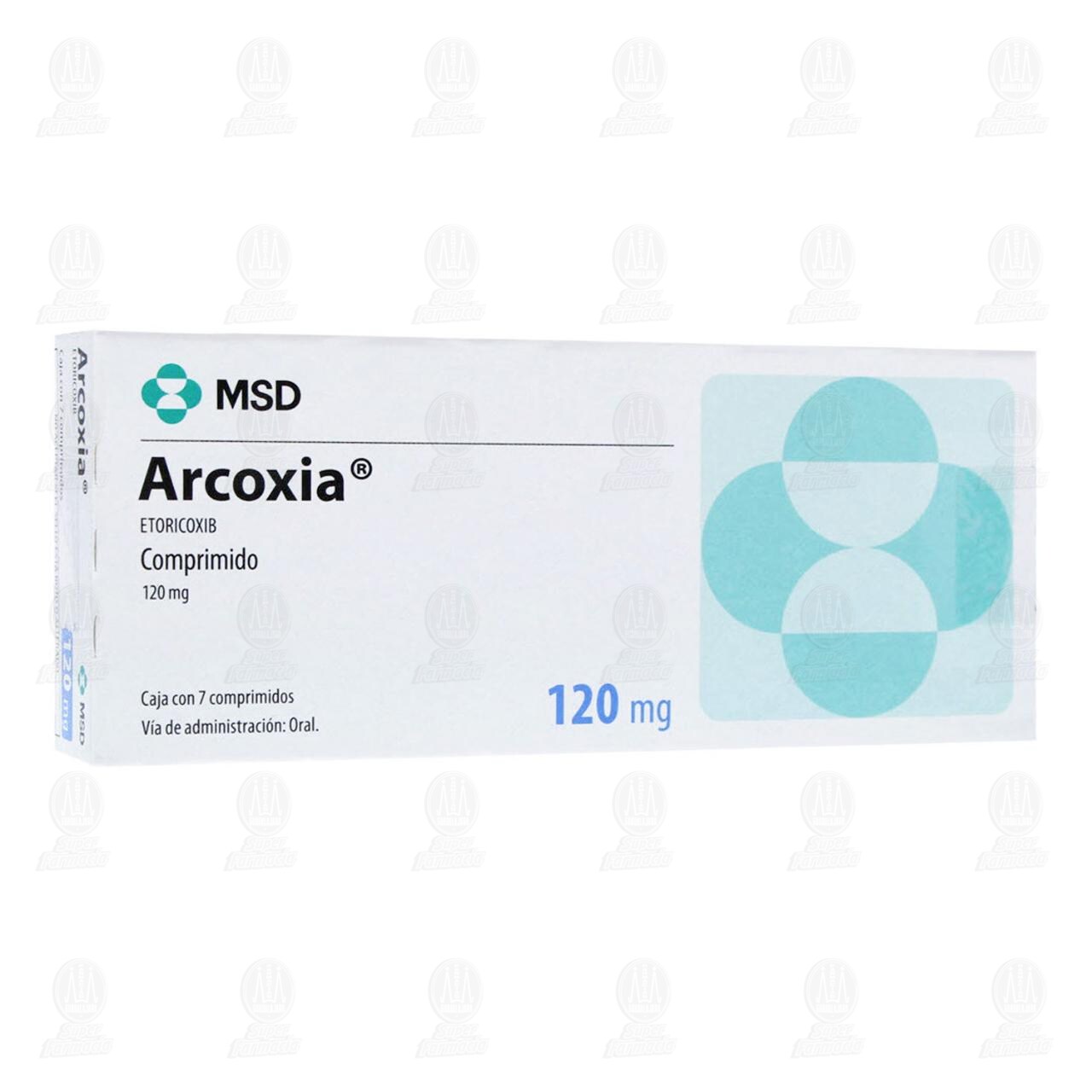 Arcoxia 120 mg, 7 Comprimidos. image number 0
