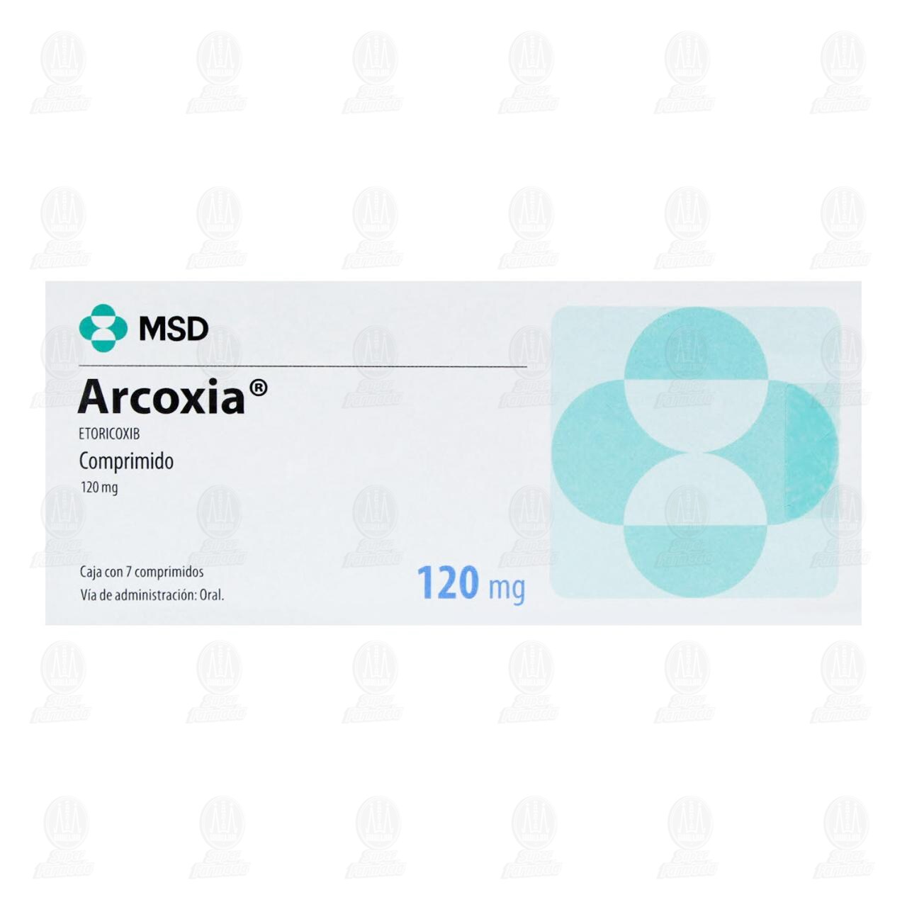 Arcoxia 120 mg, 7 Comprimidos. image number 1