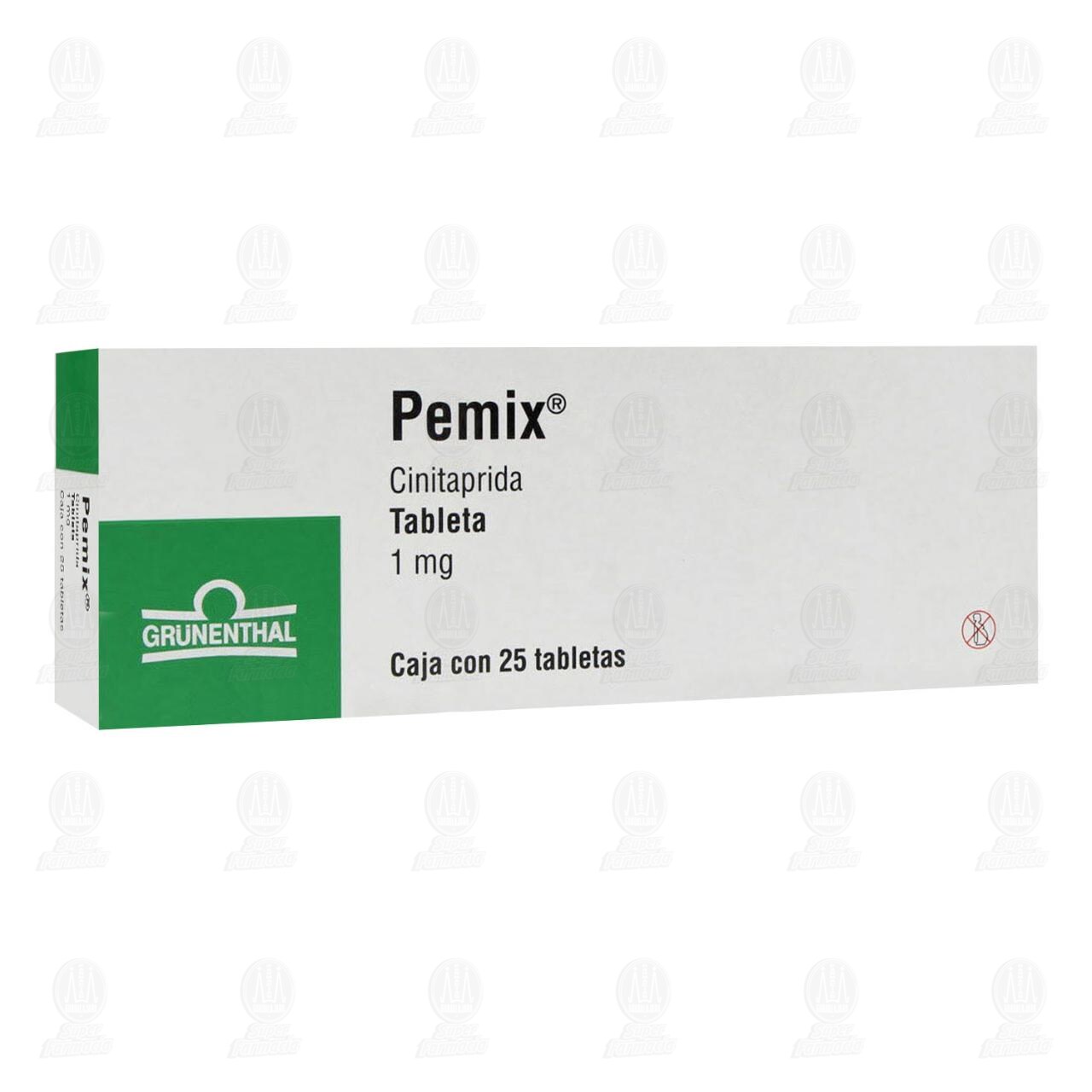 Pemix 1 mg, 25 Tabletas.